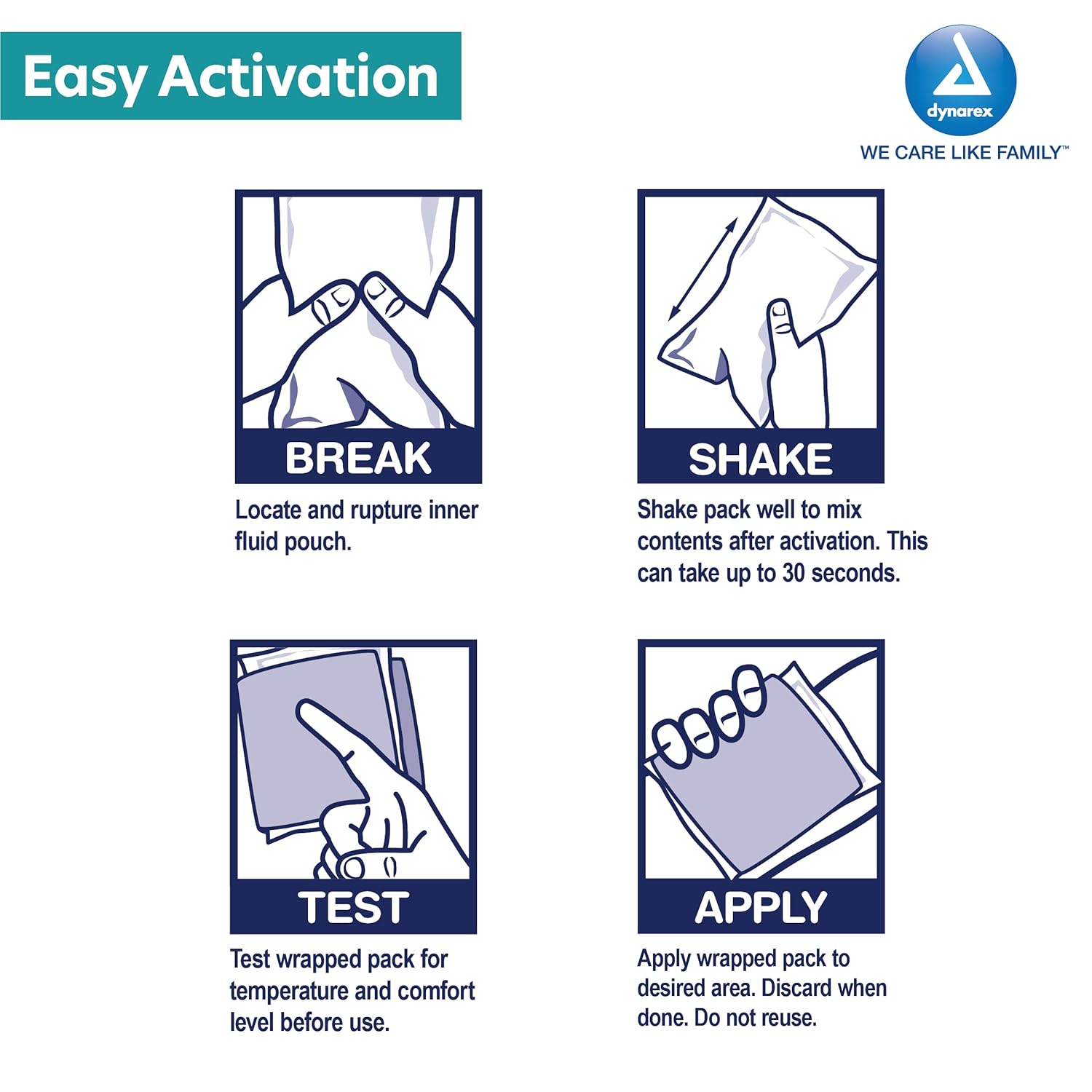 instant cold packs each 5 x9