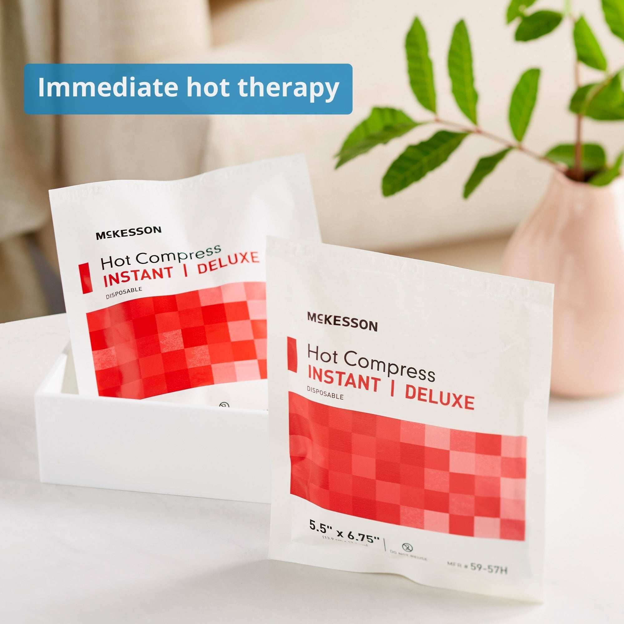 instant hot pack mckesson general purpose small plastic disposable packaging type each