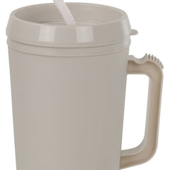 Insulated Drinking Mug 34 oz. Gray Plastic Reusable