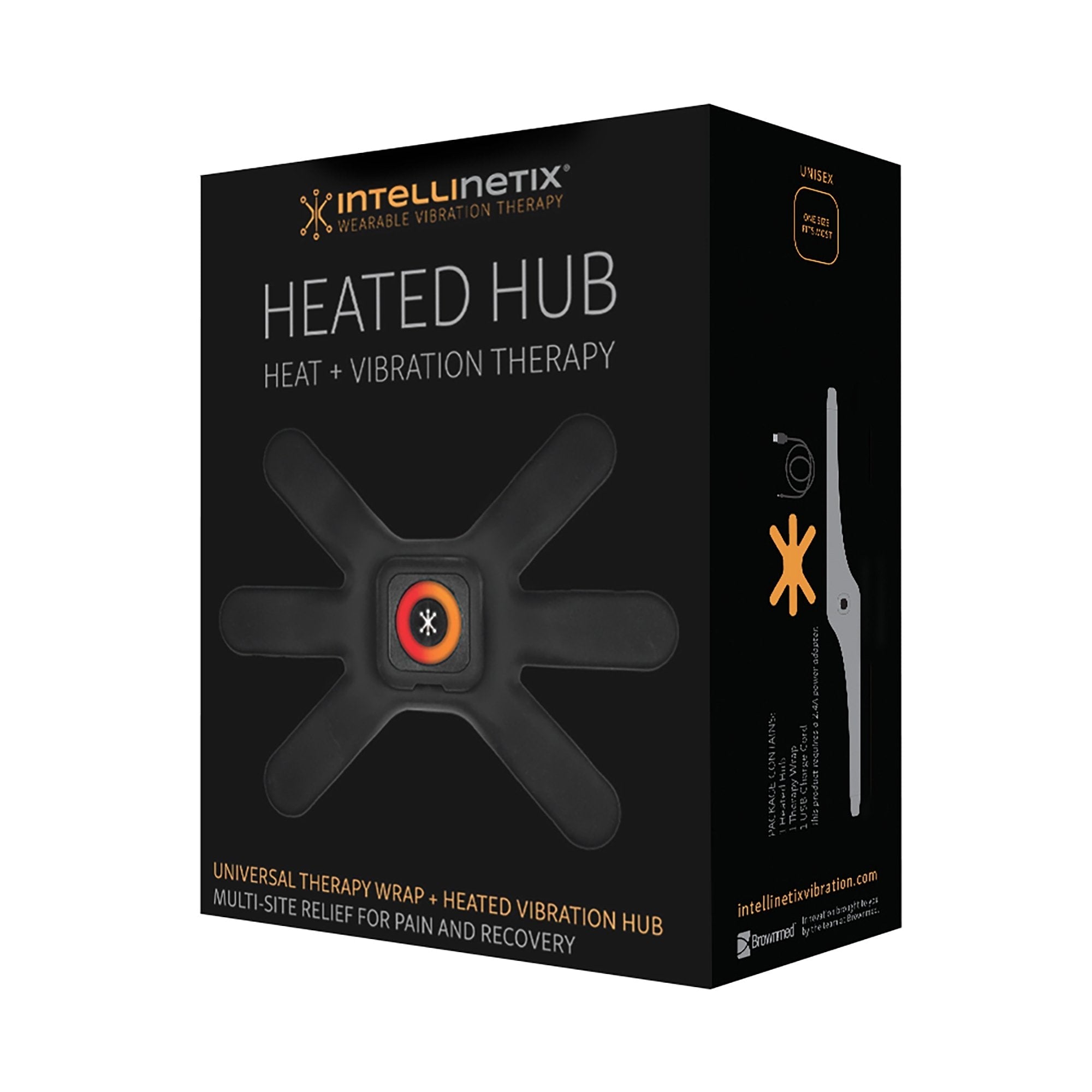 Heat + Vibration Therapy Wrap Intellinetix Arm / Leg / Lumbar One Size Fits Most