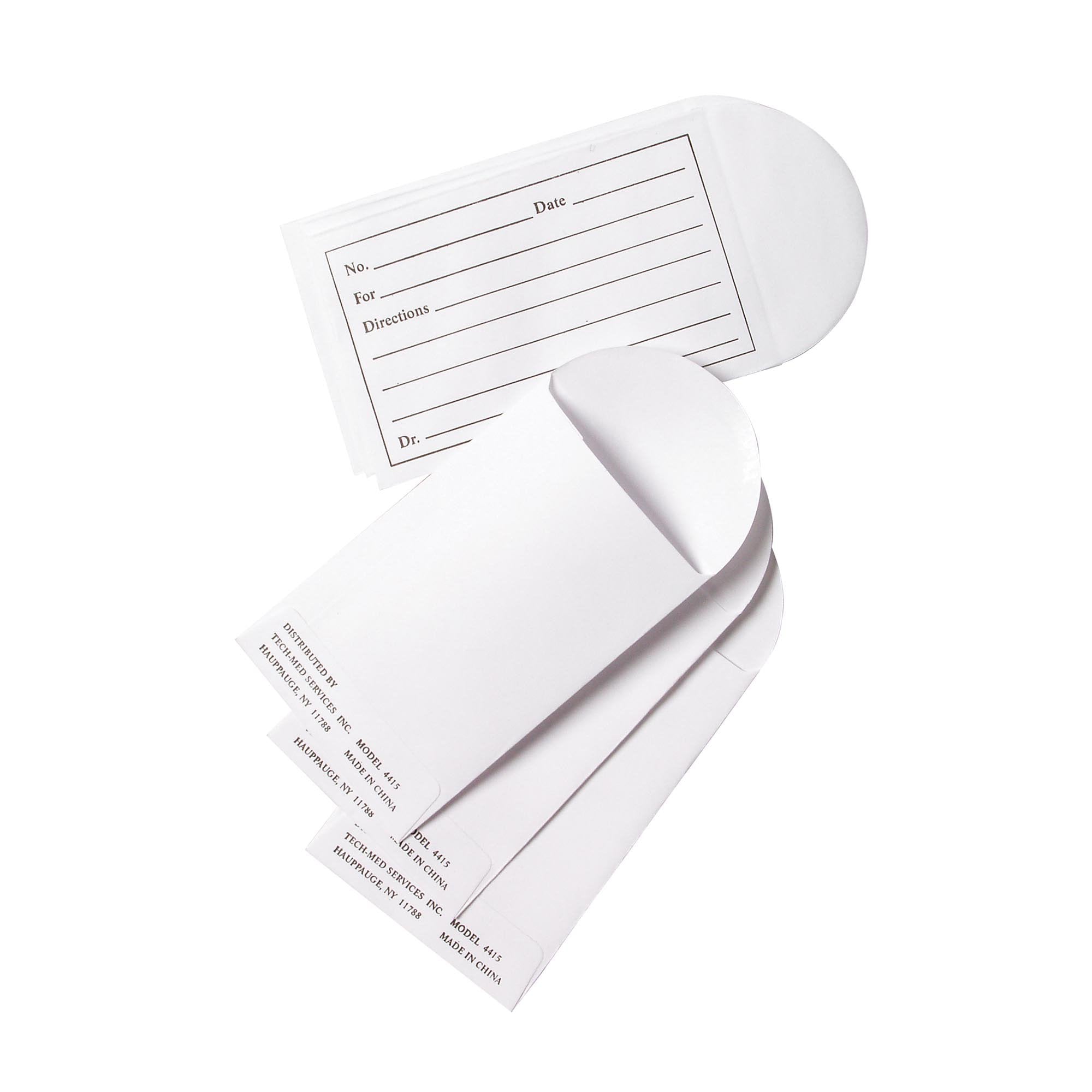 Medication Envelope Tech-Med White 3½ X 2¼ Inch