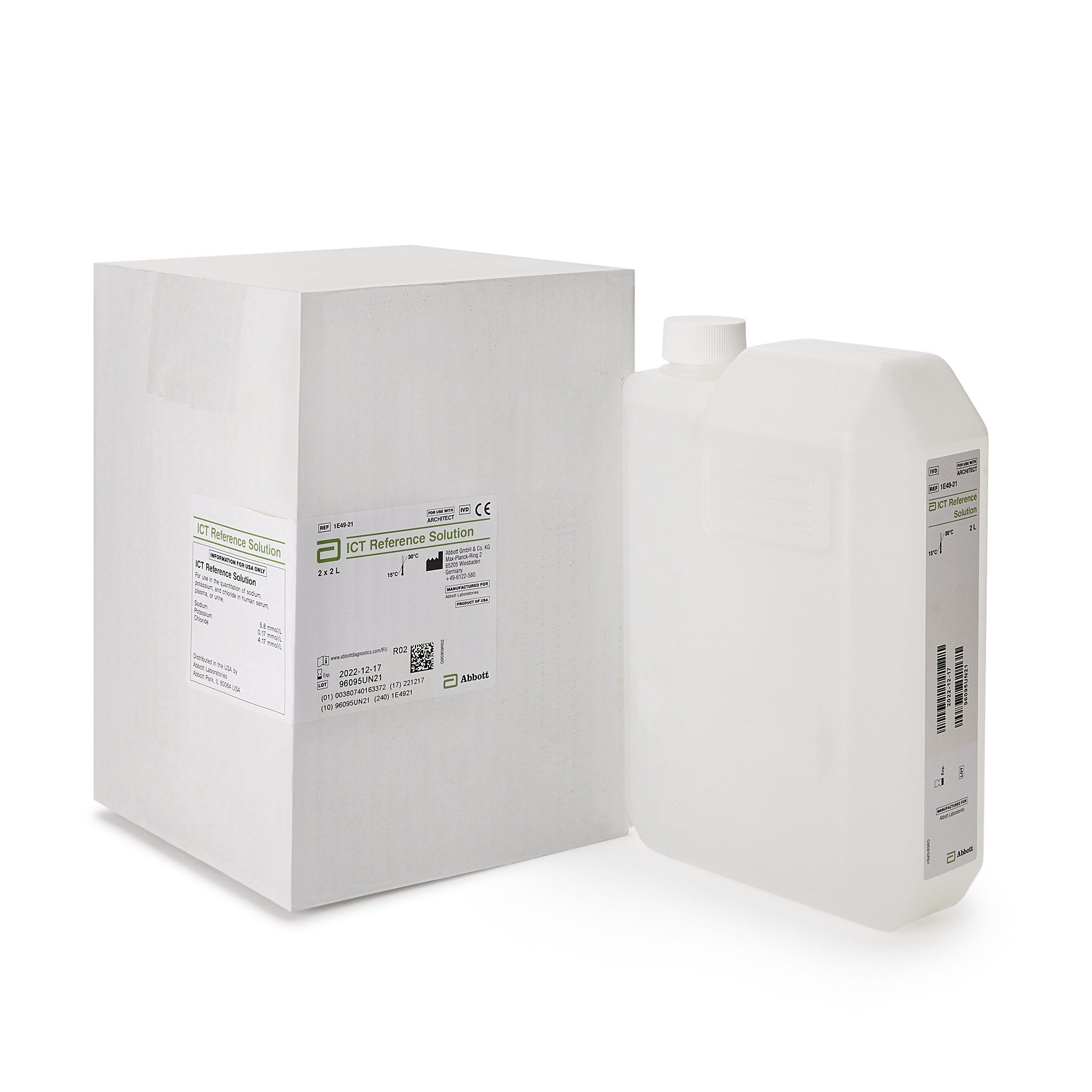 ISE Reference Solution Architect 2 X 1.75 mL For Architect c16000 Analyzers