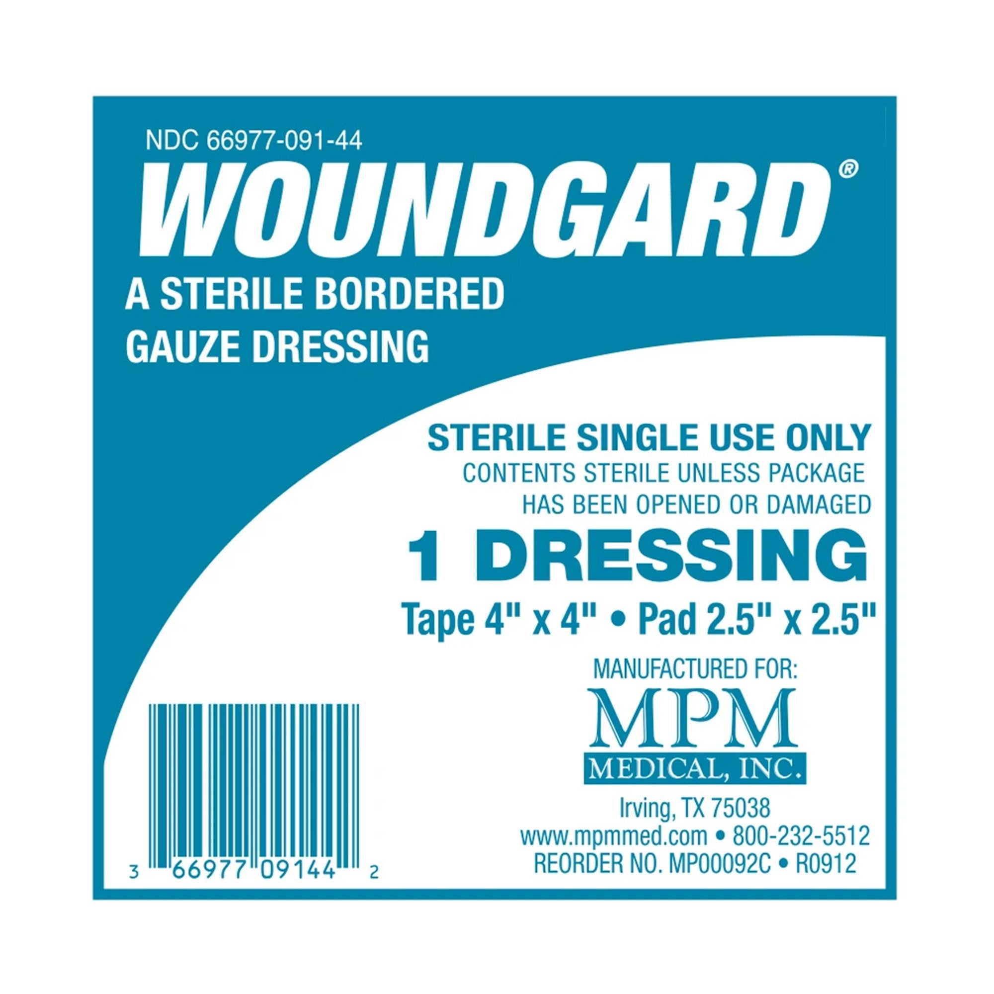 Island Dressing WoundGard 4 X 4 Inch Square Sterile