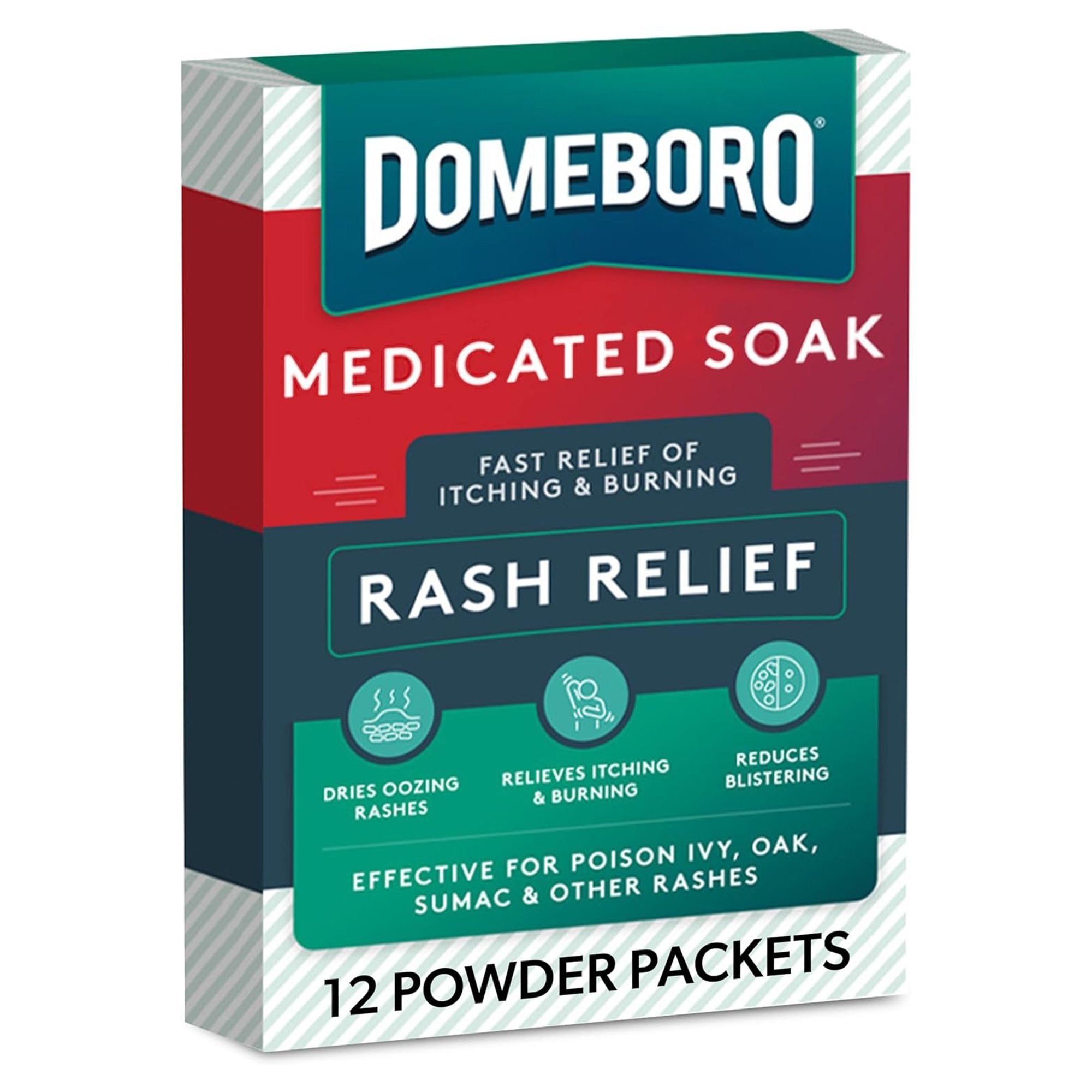 Itch Relief Domeboro Rash Relief 952 mg 1347 mg Strength Powder 2.2 Grams Individual Packet