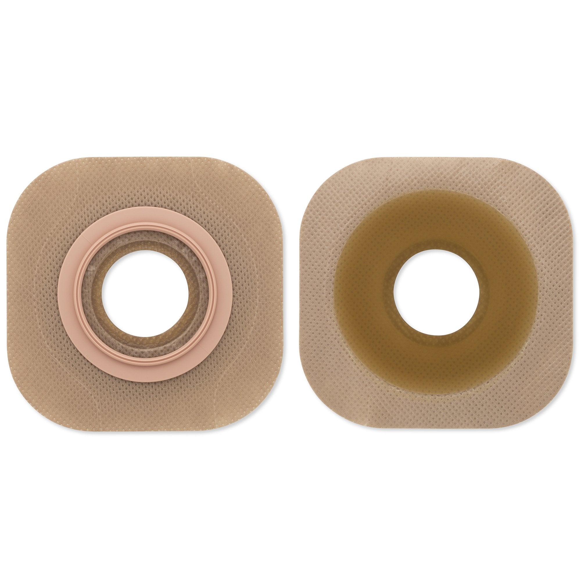 Ostomy Barrier New Image Flextend Precut, Extended Wear Adhesive Tape 44 mm Flange Green Code System Hydrocolloid 3/4 Inch Opening