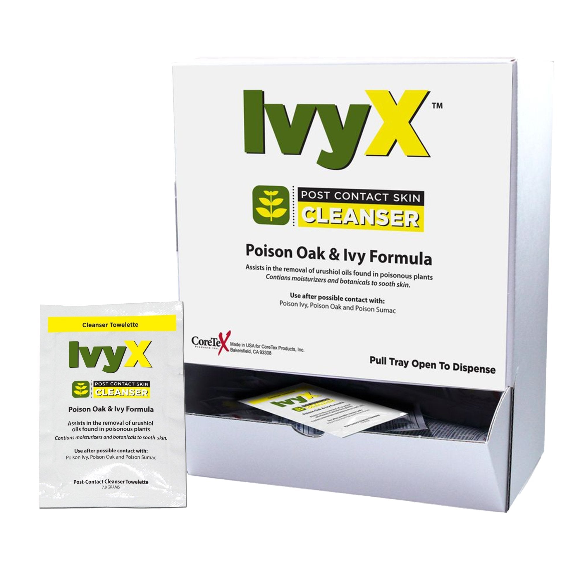 Itch Relief IvyX Post Contact Towelette 25 per Box Individual Packet