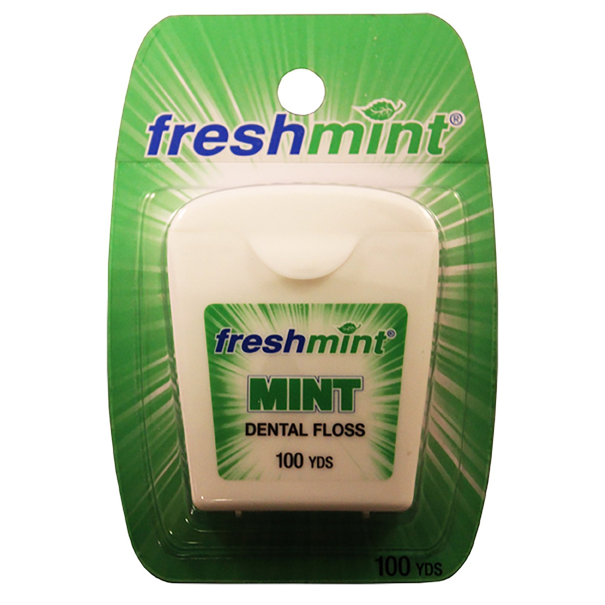 Dental Floss Freshmint Waxed 100 Yard Mint Flavor