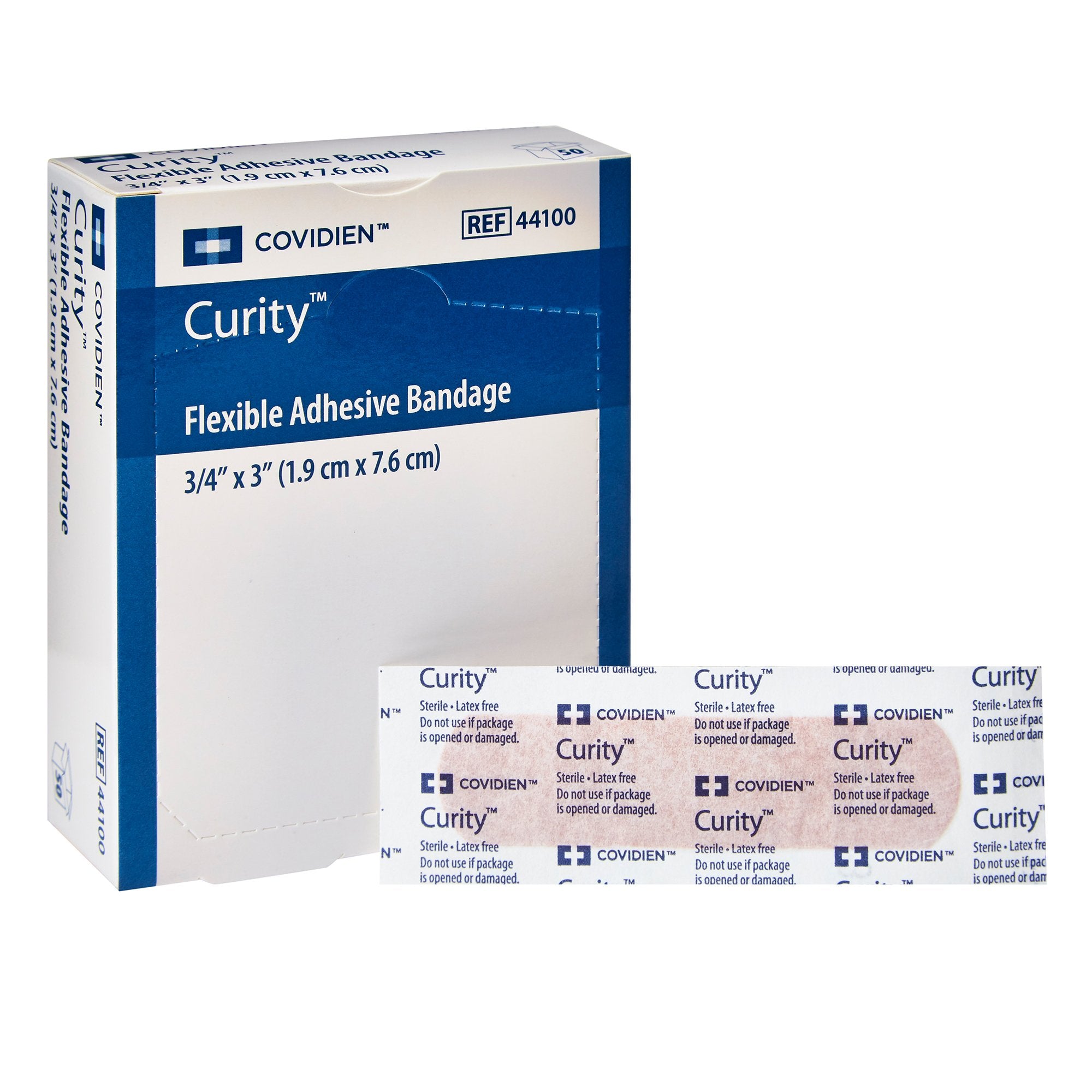 Adhesive Strip Curity 3/4 X 3 Inch Fabric Rectangle Tan Sterile