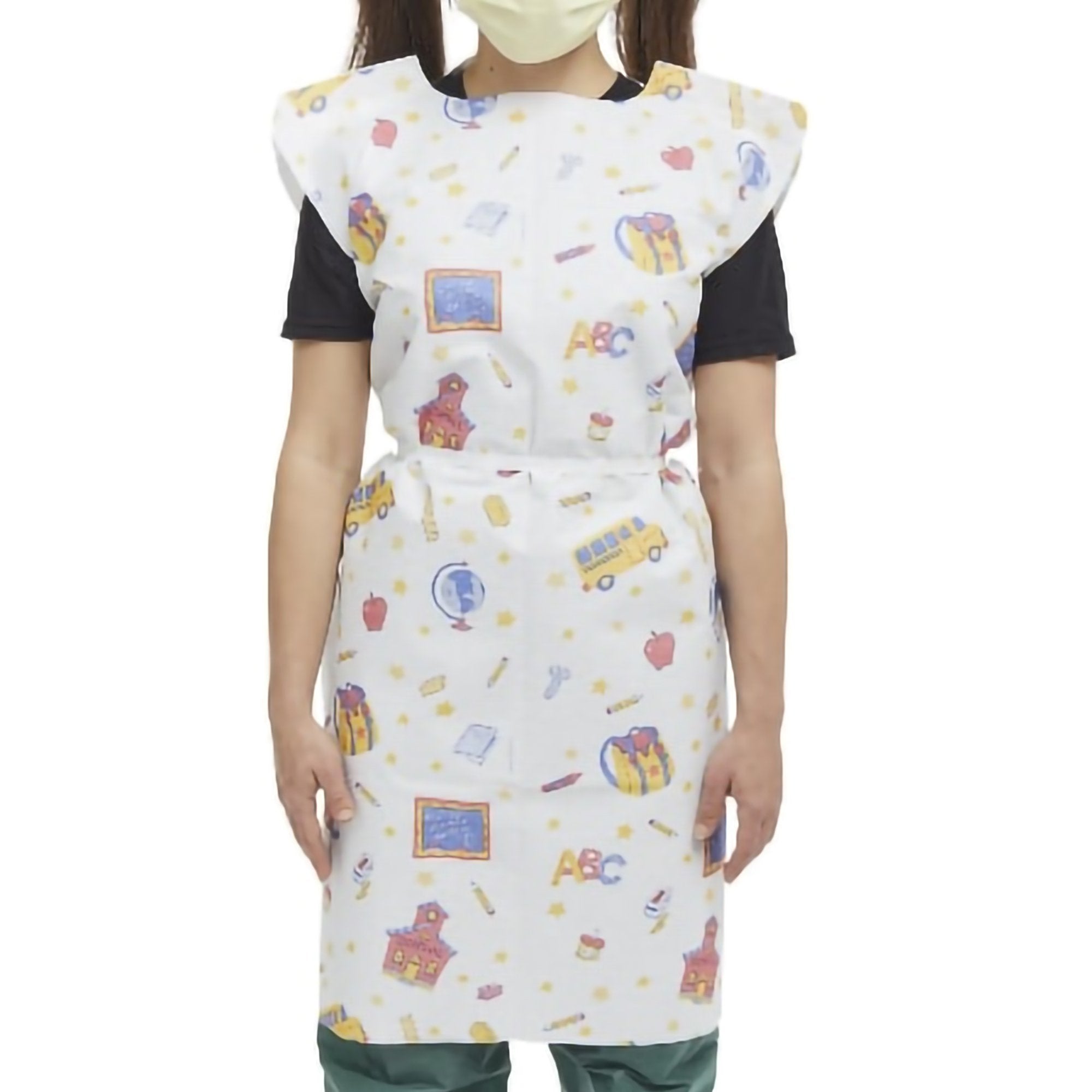 Patient Exam Gown TIDI Child Size White Disposable