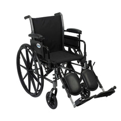 Drive Medical K3 Cruiser Iii Wheelchair with Removable flip-back arms and Swing-away Footrests ,8" front Wheels ,350lbs Weight Capacity ,K320ADDA-SF