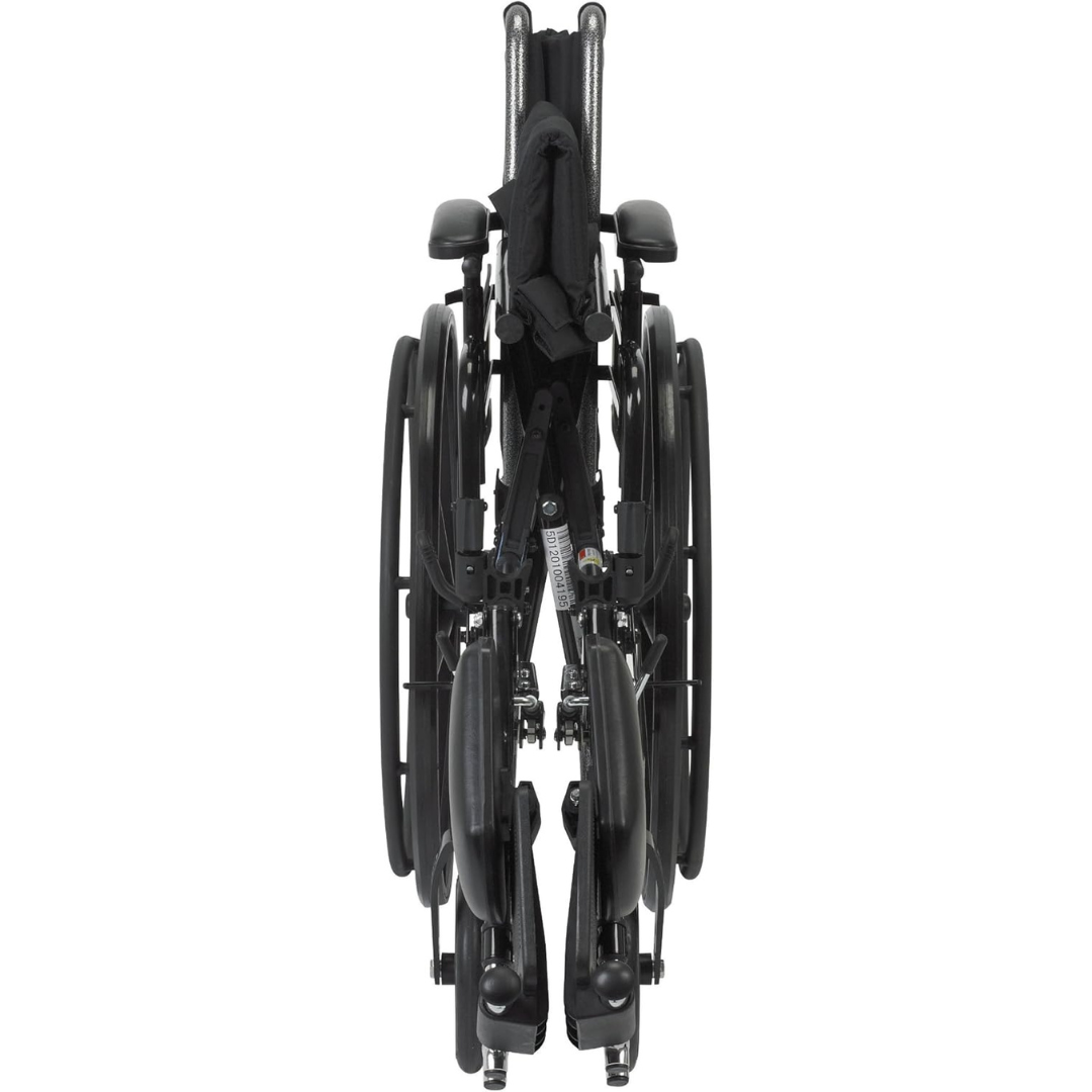 Drive Medical K3 Cruiser III Wheelchair with Removable flip-back arms and Elevating Leg Rests ,8" front Wheels ,350 lbs Weight Capacity ,20" (W) x 16" - 18" (D) ,K320DDA-ELR
