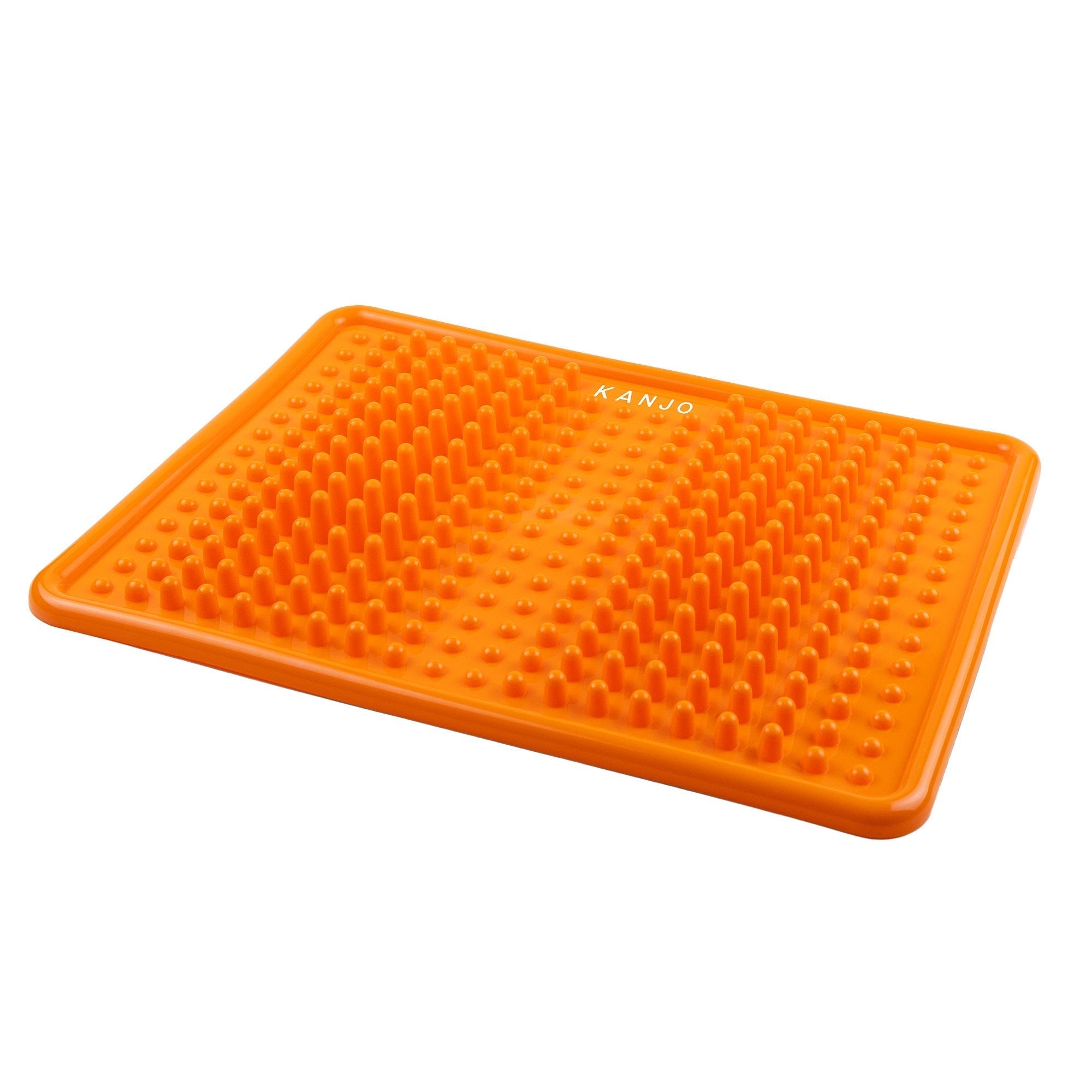 Kanjo Acupressure Foot Mat Orange PVC Plastic 10 1/2 X 13 1/2 Inch