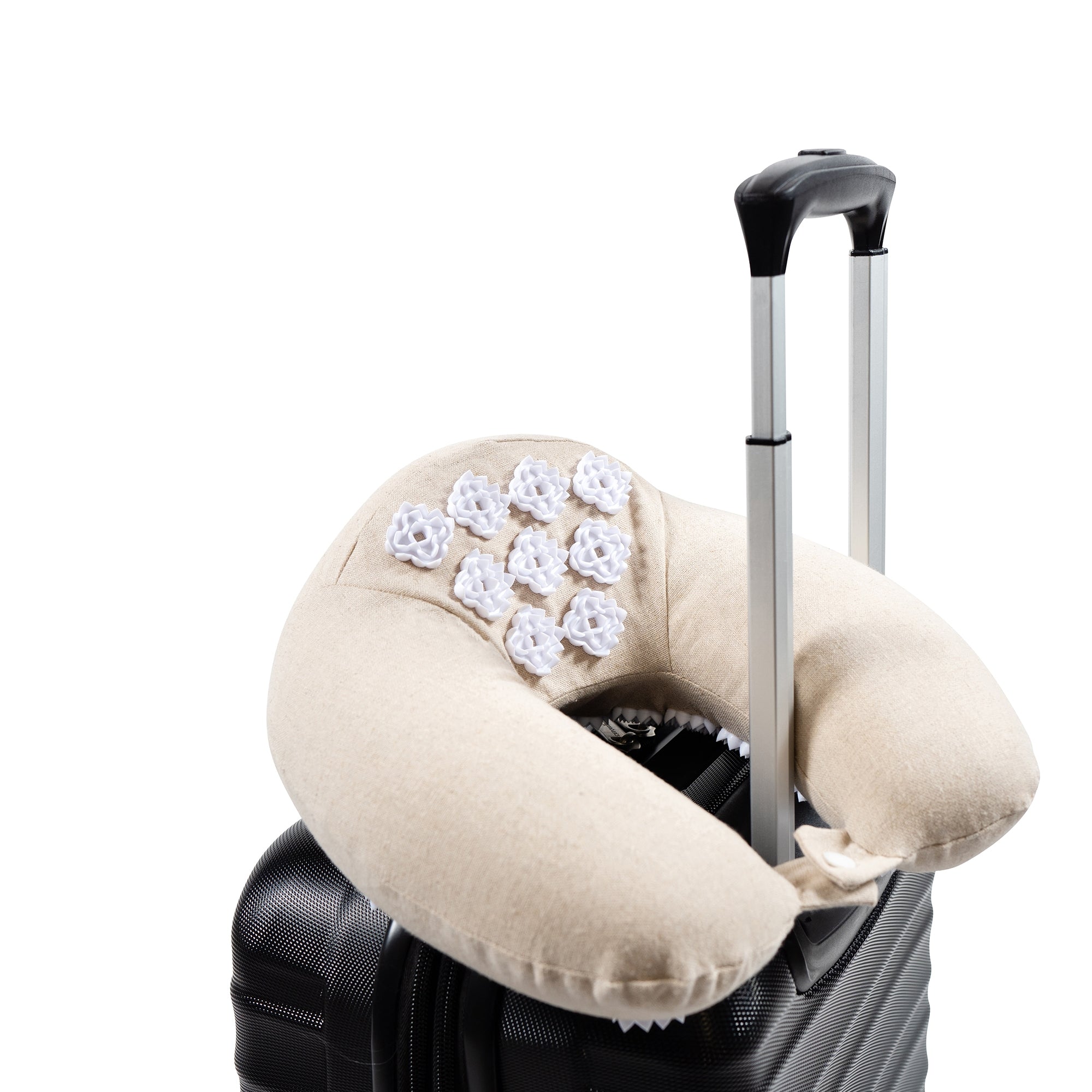 kanjo memory foam travel acupressure neck pillow kanjo acupressure neck pillow mk1243943ea