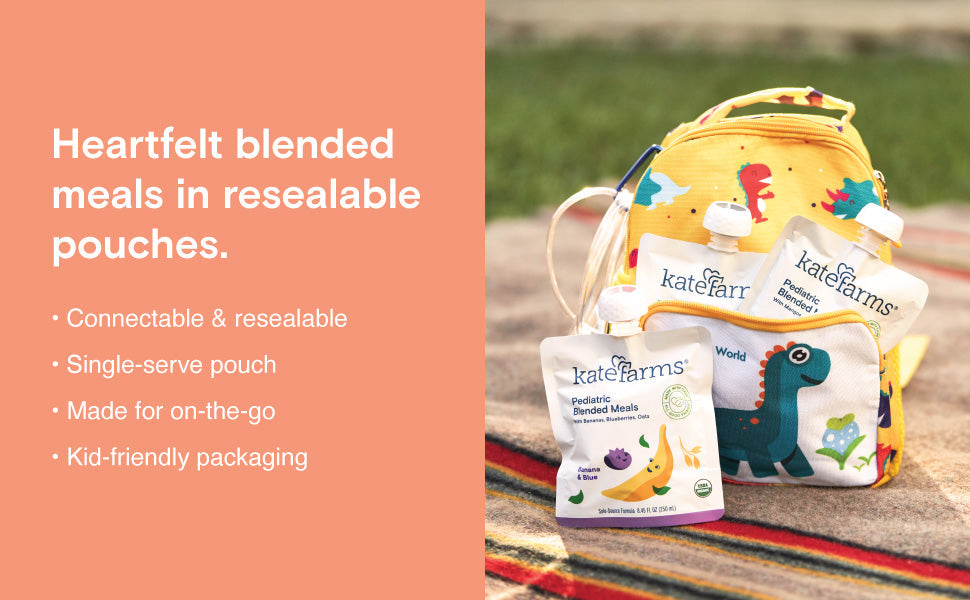 kate farms pediatric blended meals with squash and carrots 8 45 ounce pouch kate farms pediatric tube feeding formula mk1241599ea