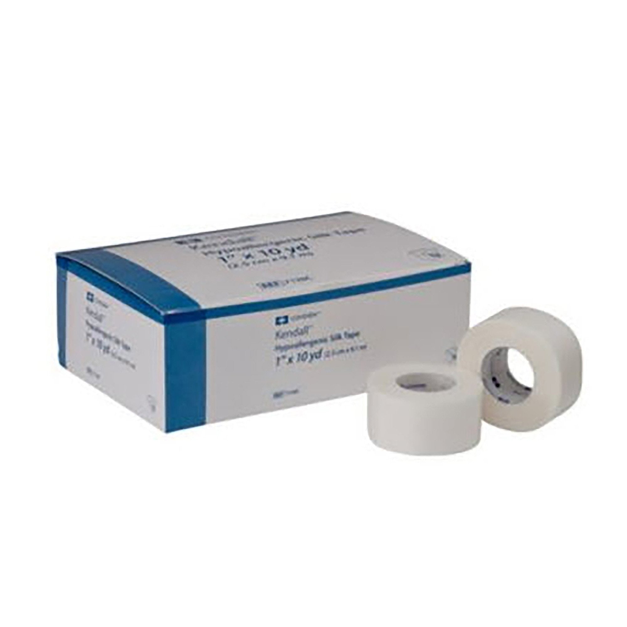 Hypoallergenic Medical Tape Kendall Hypoallergenic Silk White 2 Inch X 10 Yard Silk Like Cloth NonSterile