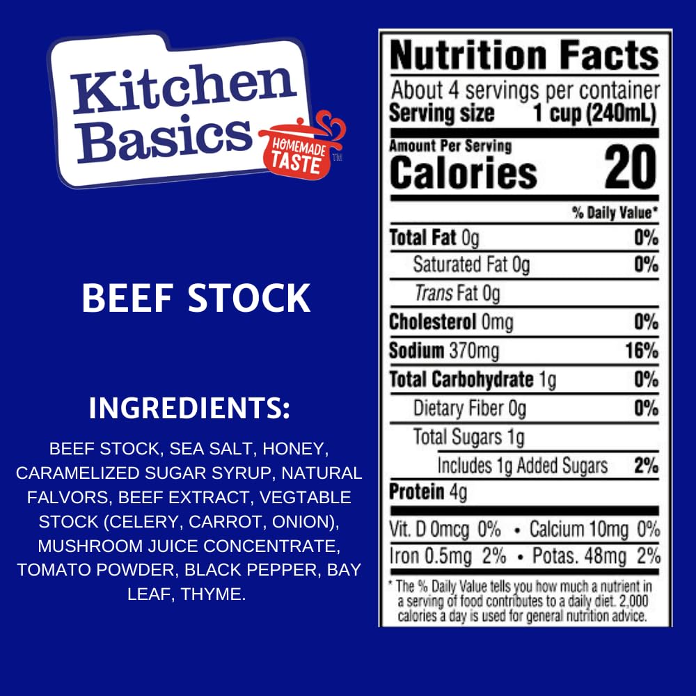 kitchen basics beef stock case of 12 32 fl oz