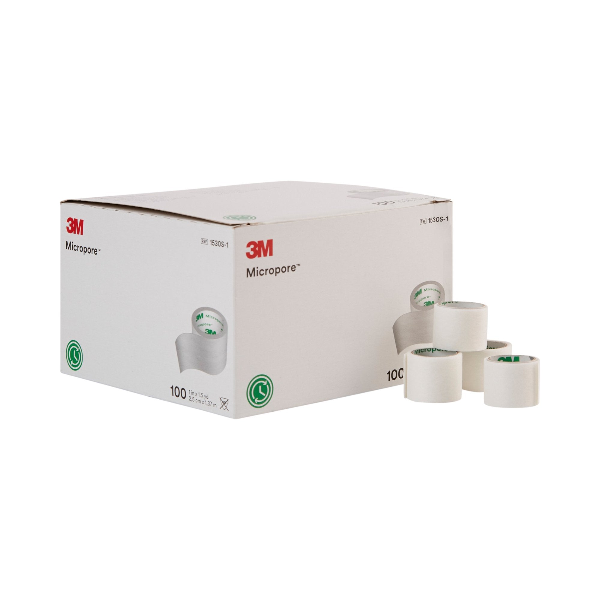 Medical Tape 3M Micropore White 1 Inch X 1-1/2 Yard Paper NonSterile