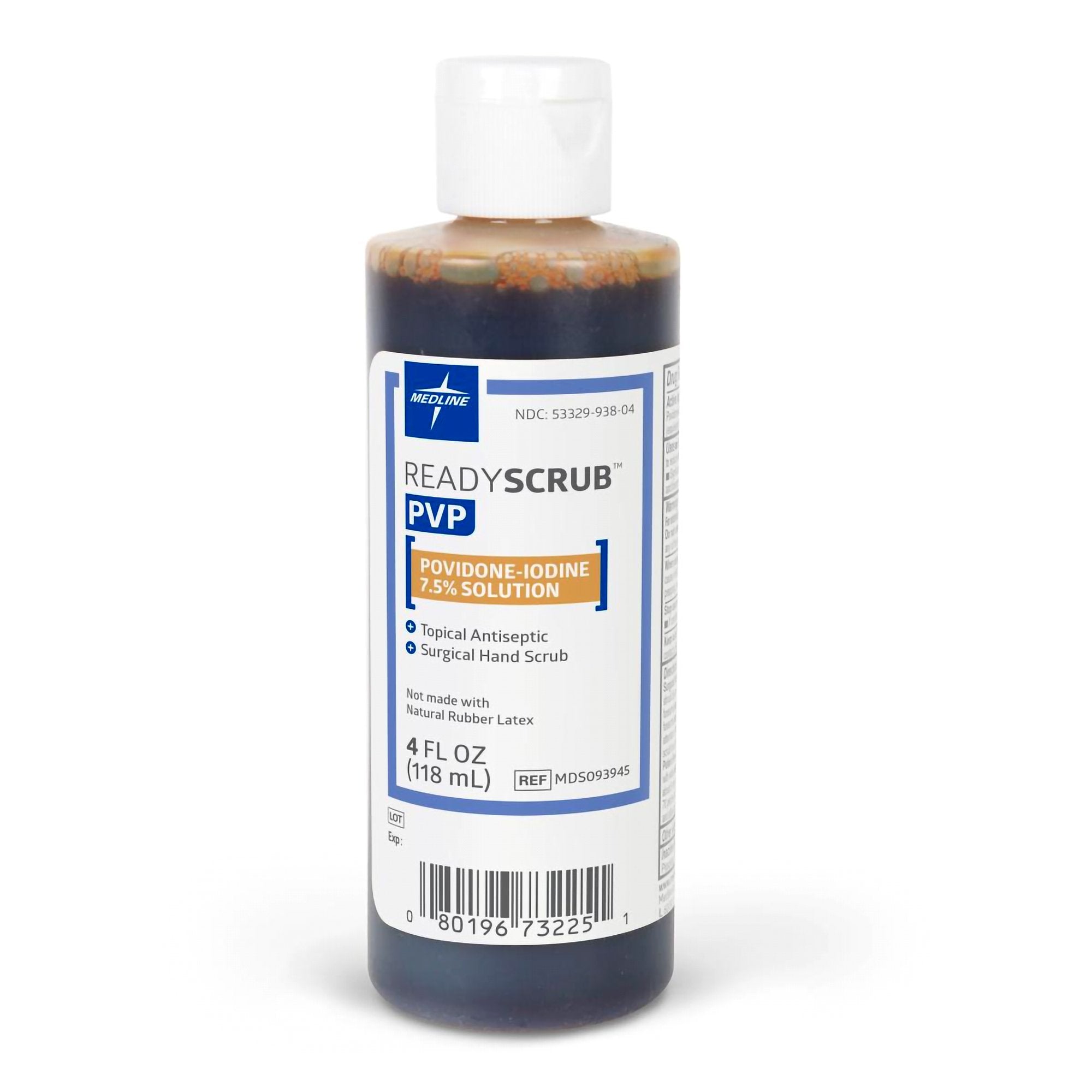 Surgical Scrub Solution ReadyScrub 4 oz. Bottle 7.5% Strength Povidone-Iodine NonSterile