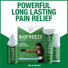 Topical Pain Relief Biofreeze 5% Strength Menthol Gel 3 oz.,Packaging Type- Each