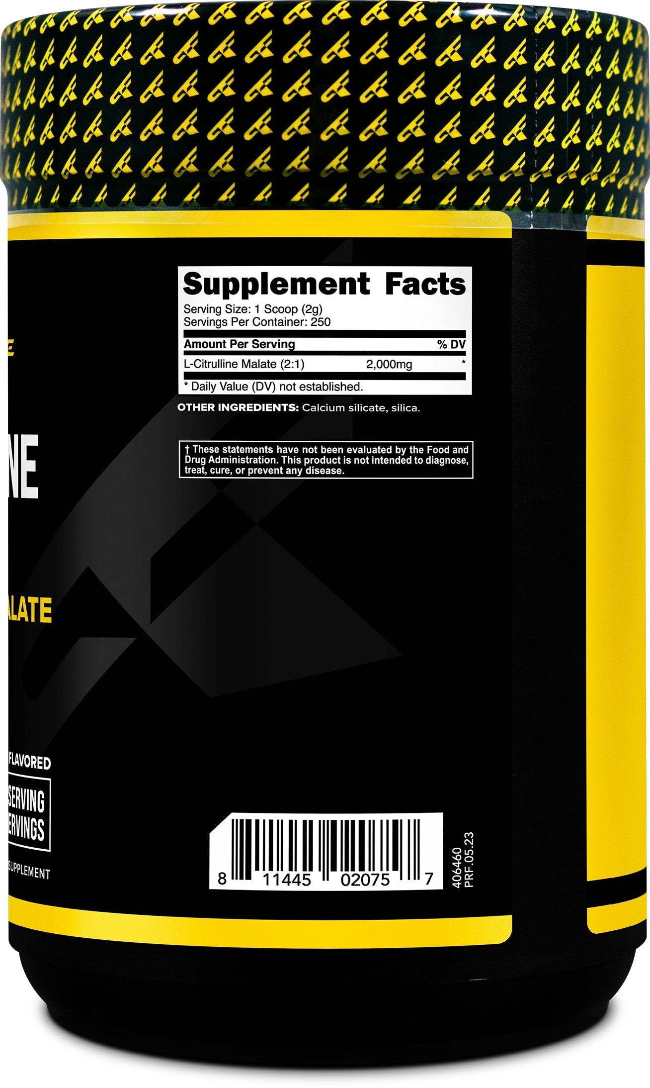 L Citrulline Malate Powder, Unflavored Pre Workout Supplement, 500 Grams