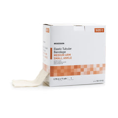 Elastic Tubular Support Bandage McKesson Spandagrip 2 3/4 Inch X 11 Yard Medium Arm / Small Ankle Pull On Natural NonSterile Size C Standard Compression
