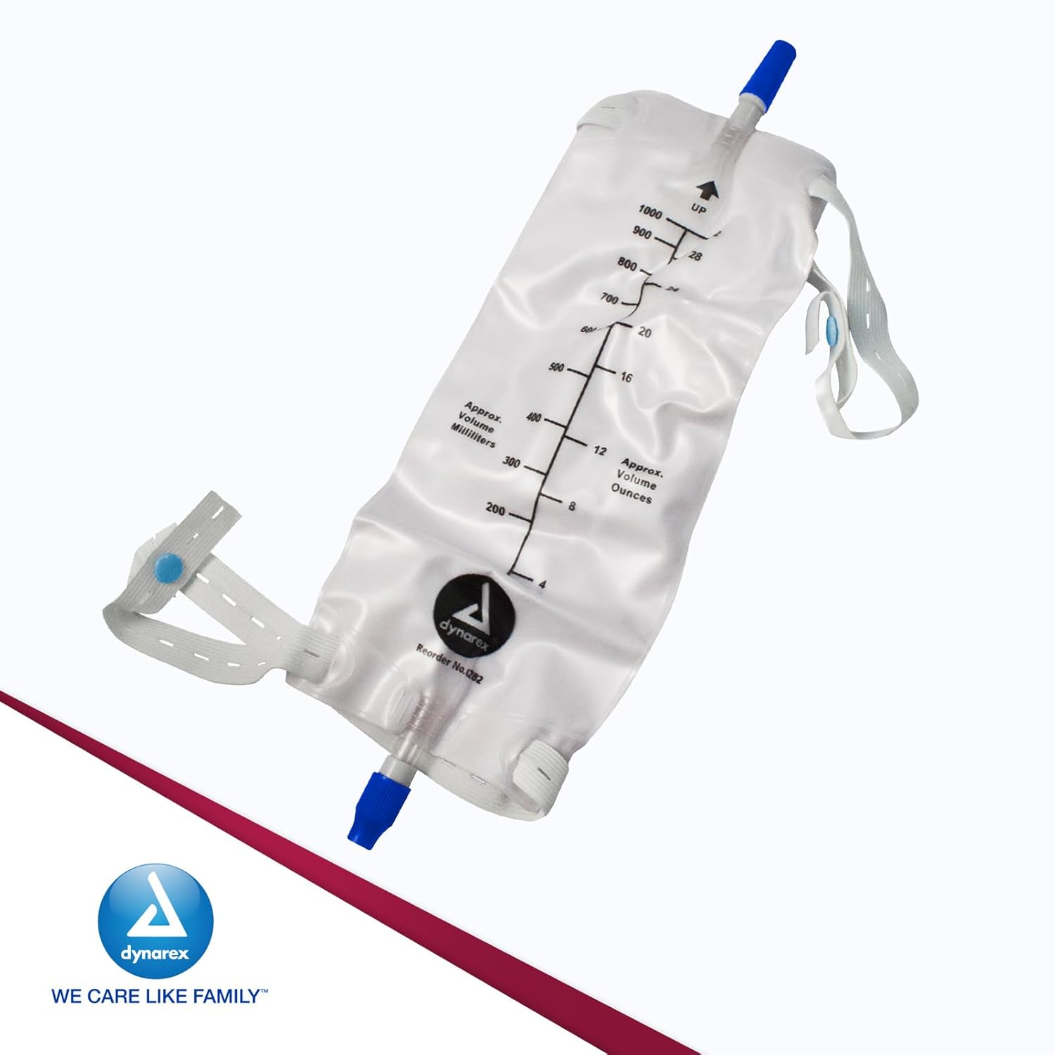leg bag large 1000 ml w valve bx 12