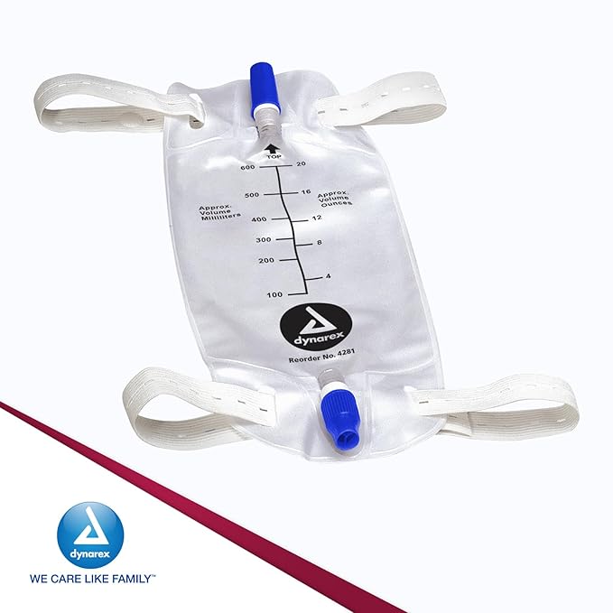 leg bag medium 600 ml w valve bx 12