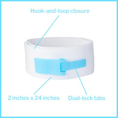 leg strap mckesson 2 x 24 inch length dual locking tabs stretch material hook and loop closure nonsterile packaging type box