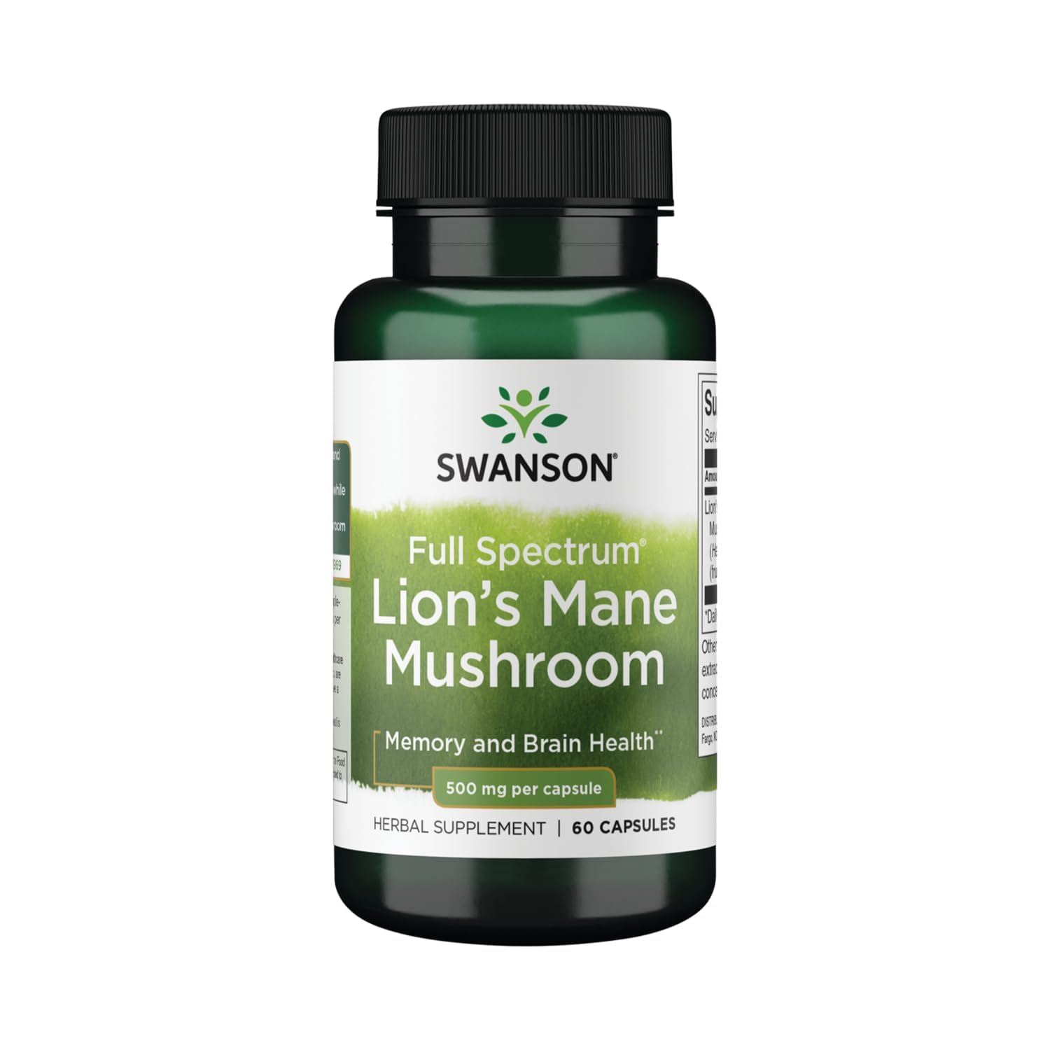 Lion'S Mane Mushroom Capsules - 500 Mg Each, 60 Capsules - Herbal Supplement Supporting Cognitive Function (3 Pack)