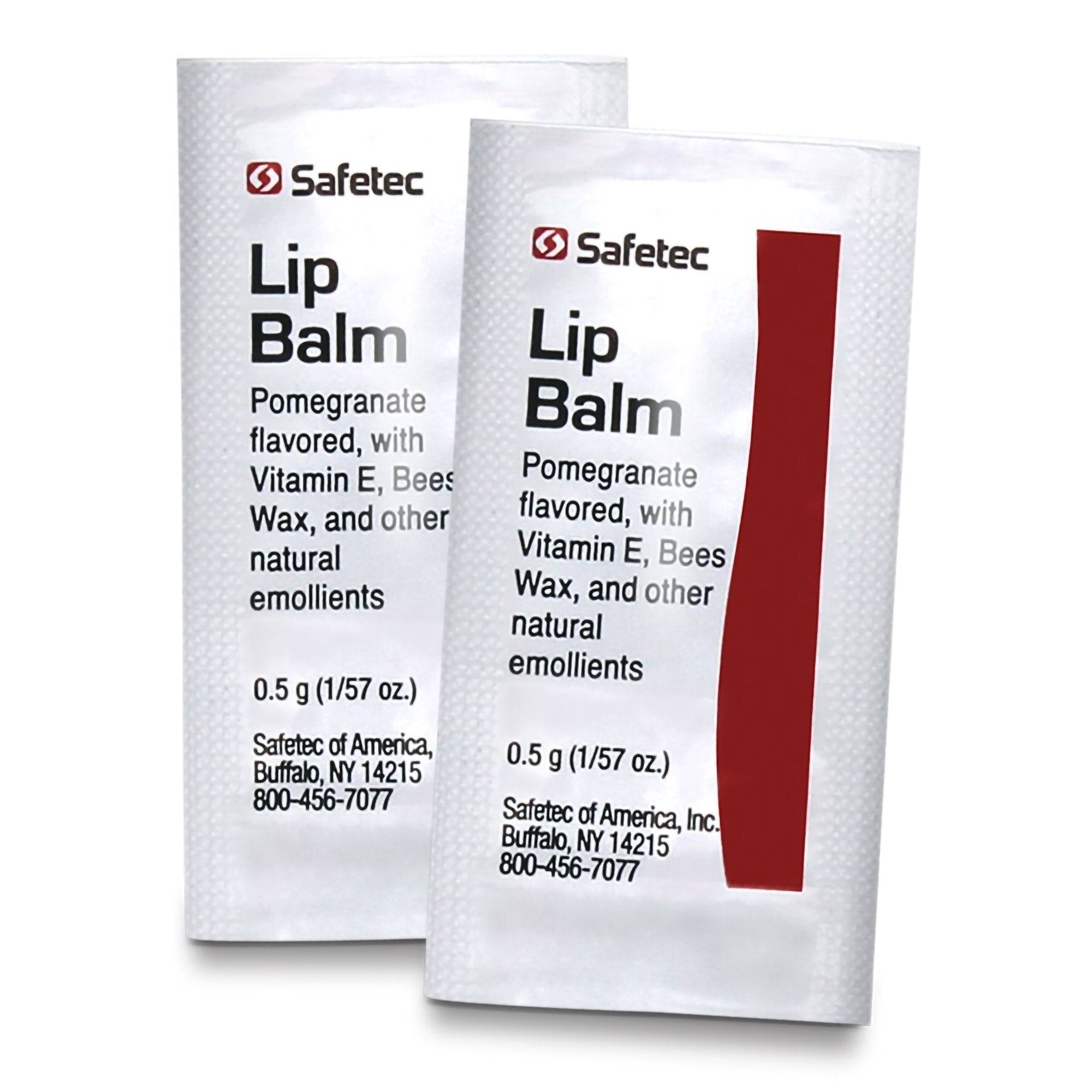 lip balm safetec 0 5 gram individual packet packaging type box