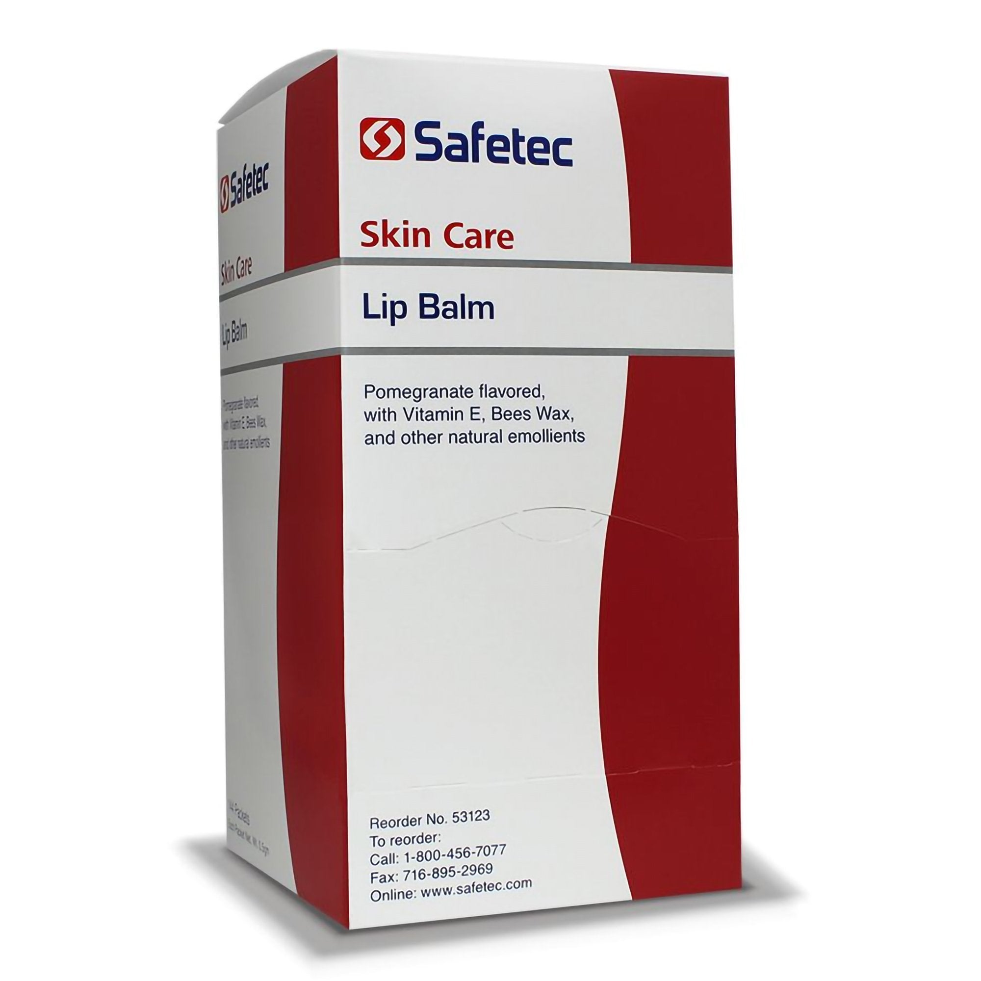 lip balm safetec 0 5 gram individual packet packaging type box