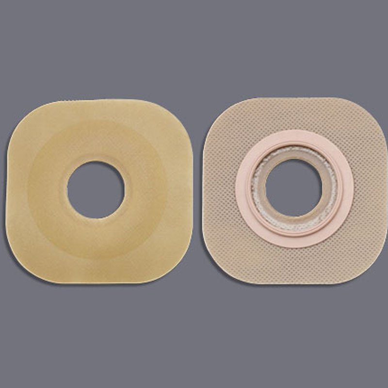 Ostomy Barrier New Image Flextend Precut, Extended Wear Without Tape 44 mm Flange Green Code System Hydrocolloid 3/4 Inch Opening