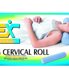 long cervical roll blue 4 x19 by alex orthopedic