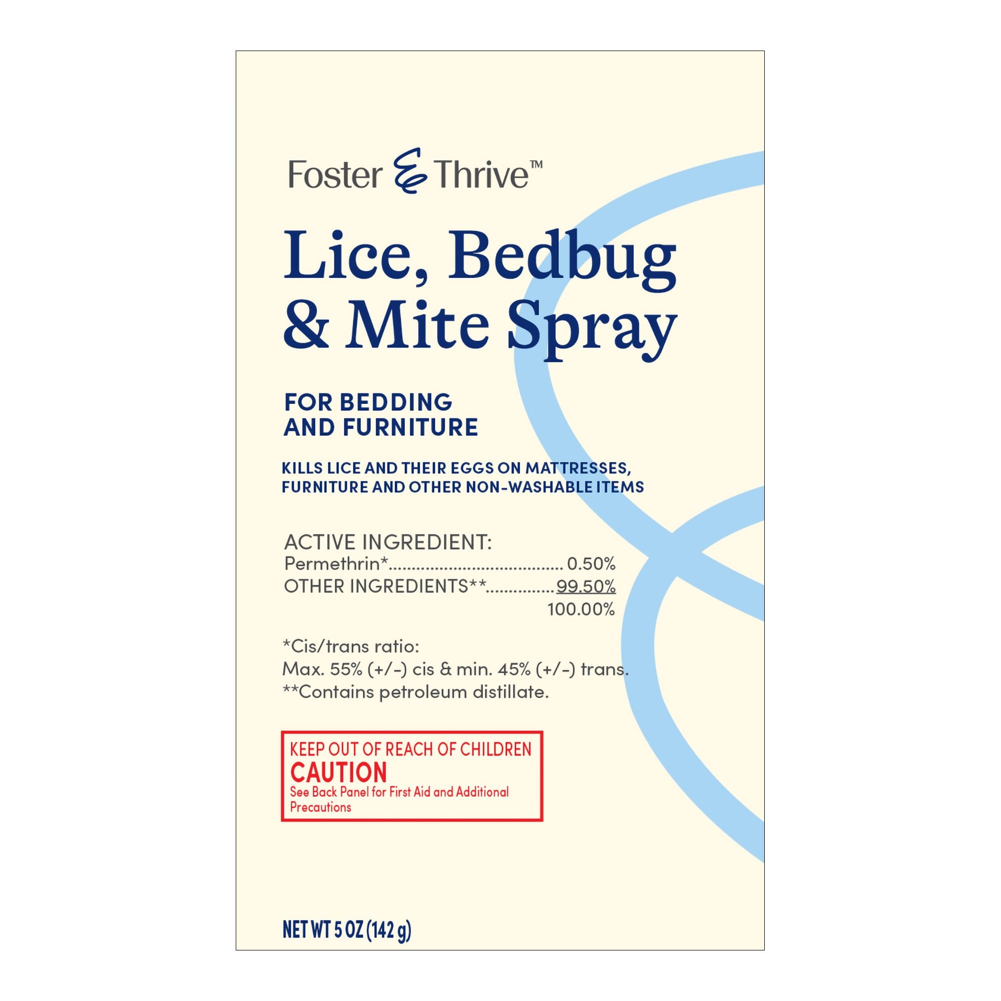Foster & Thrive Lice Treatment for Durable Goods Aerosol Spray Liquid 5 oz. Can NonSterile