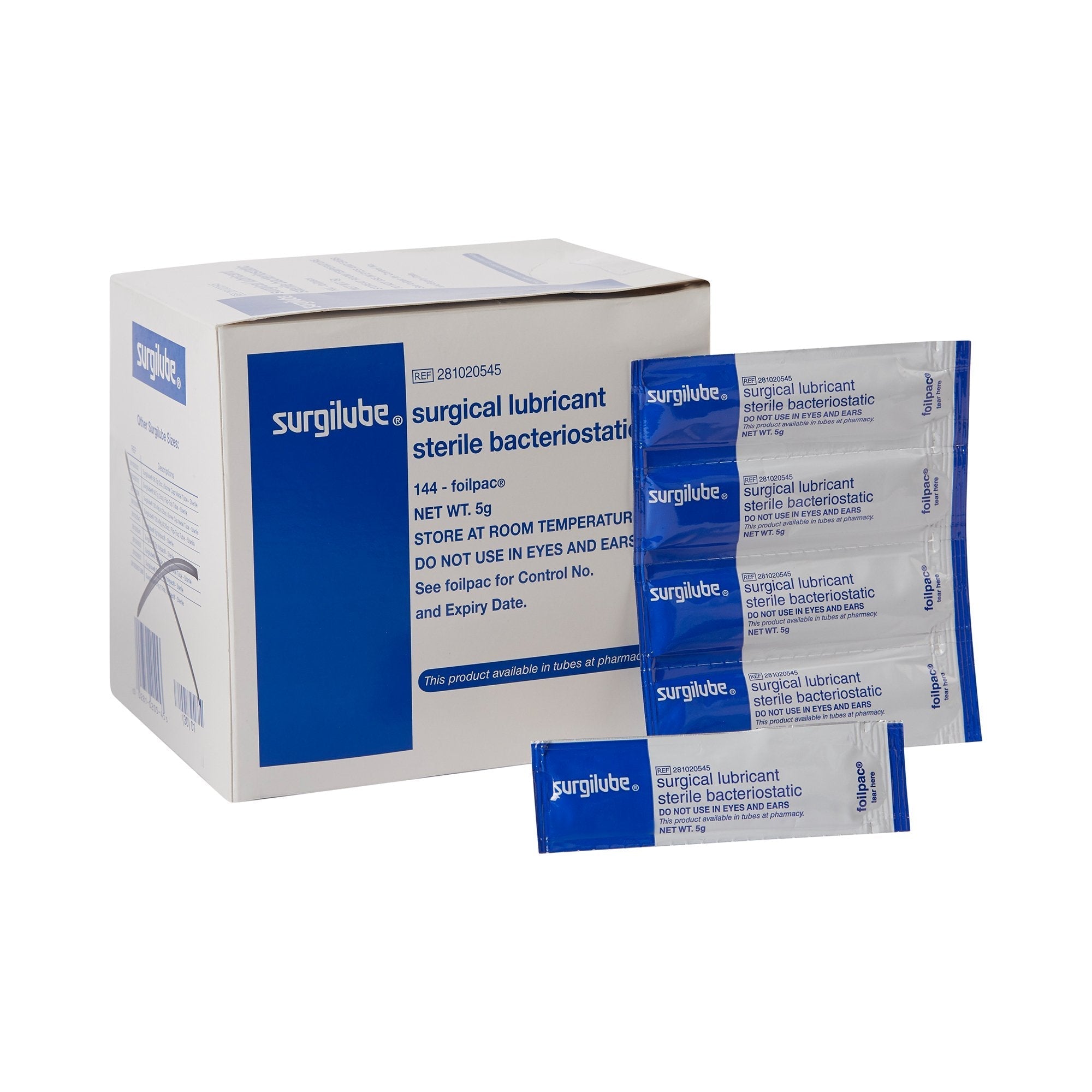 Lubricating Jelly Carbomer free Surgilube 5 Gram Individual Packet Sterile