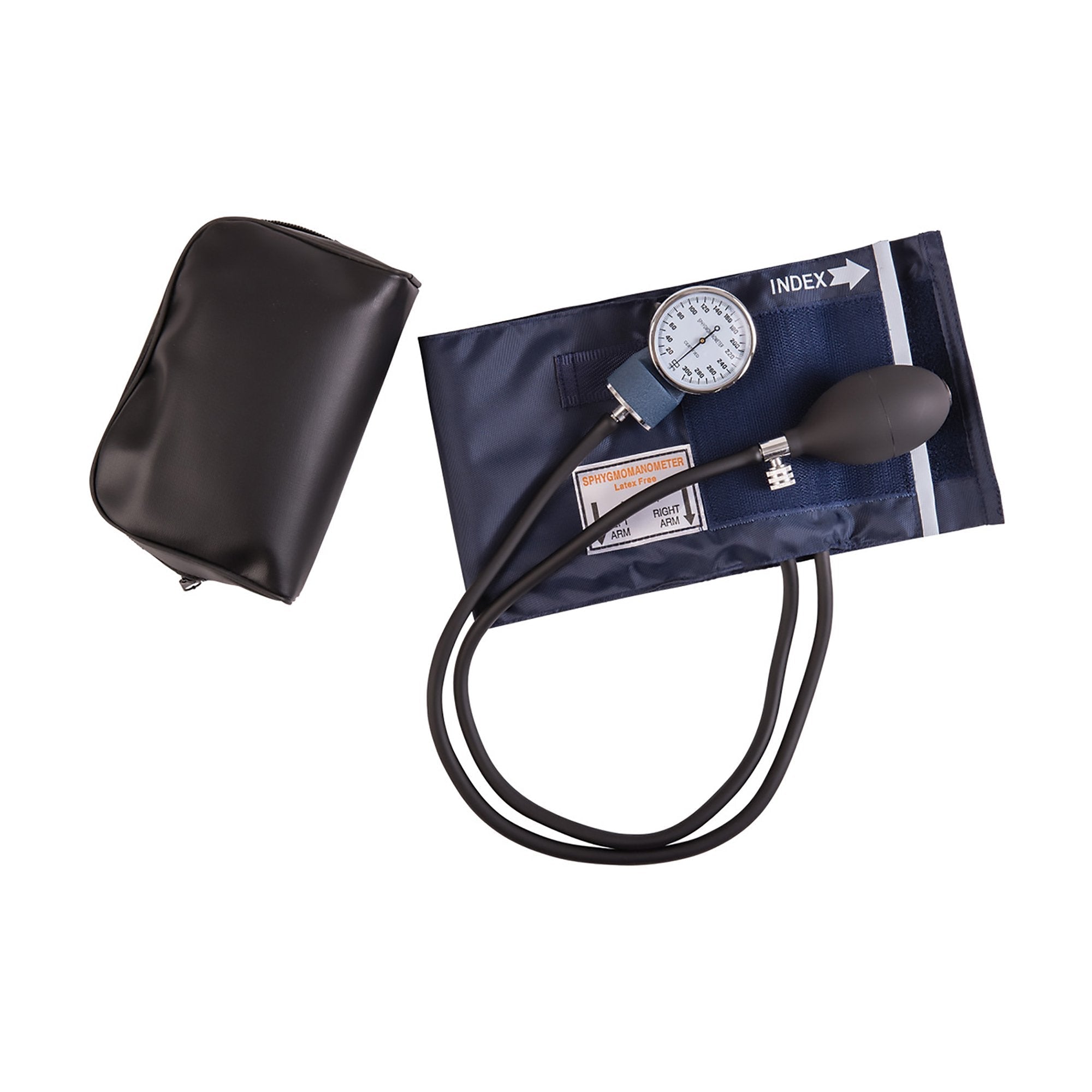 Aneroid Sphygmomanometer Unit MABIS Adult Cuff Nylon Cuff 28 42 cm Pocket Aneroid