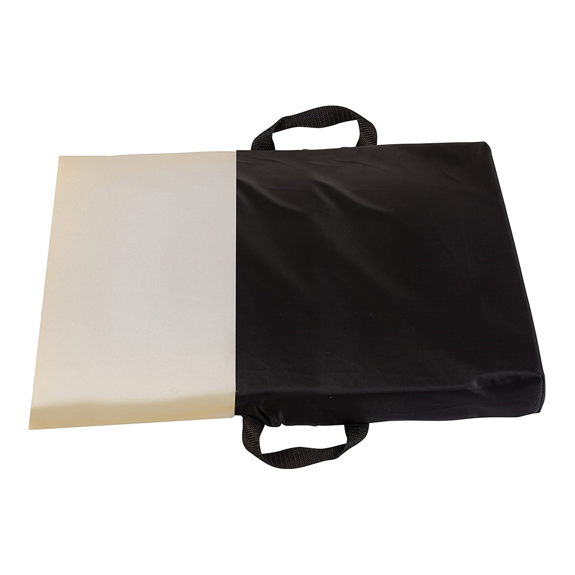 mabis wheelchair seat cushion black 16 d x 20 w x 2 h in dmi seat cushion mk1229013ea
