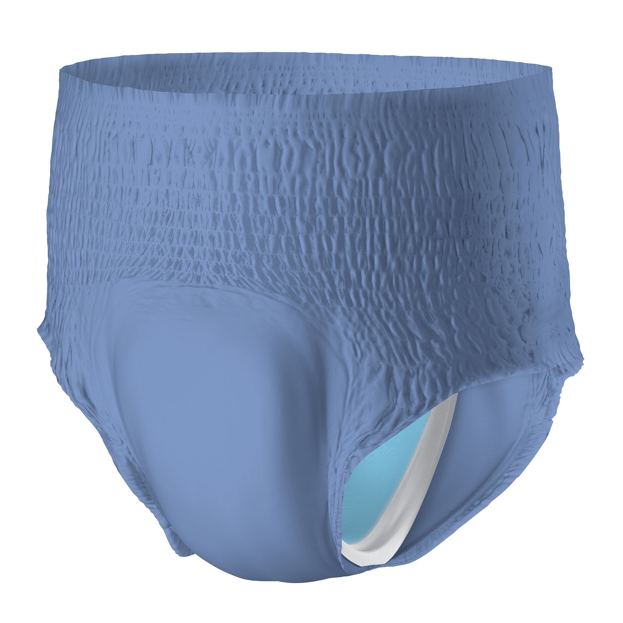 male adult absorbent underwear prevail per fit pull on with tear away seams large disposable moderate absorbency packaging type case