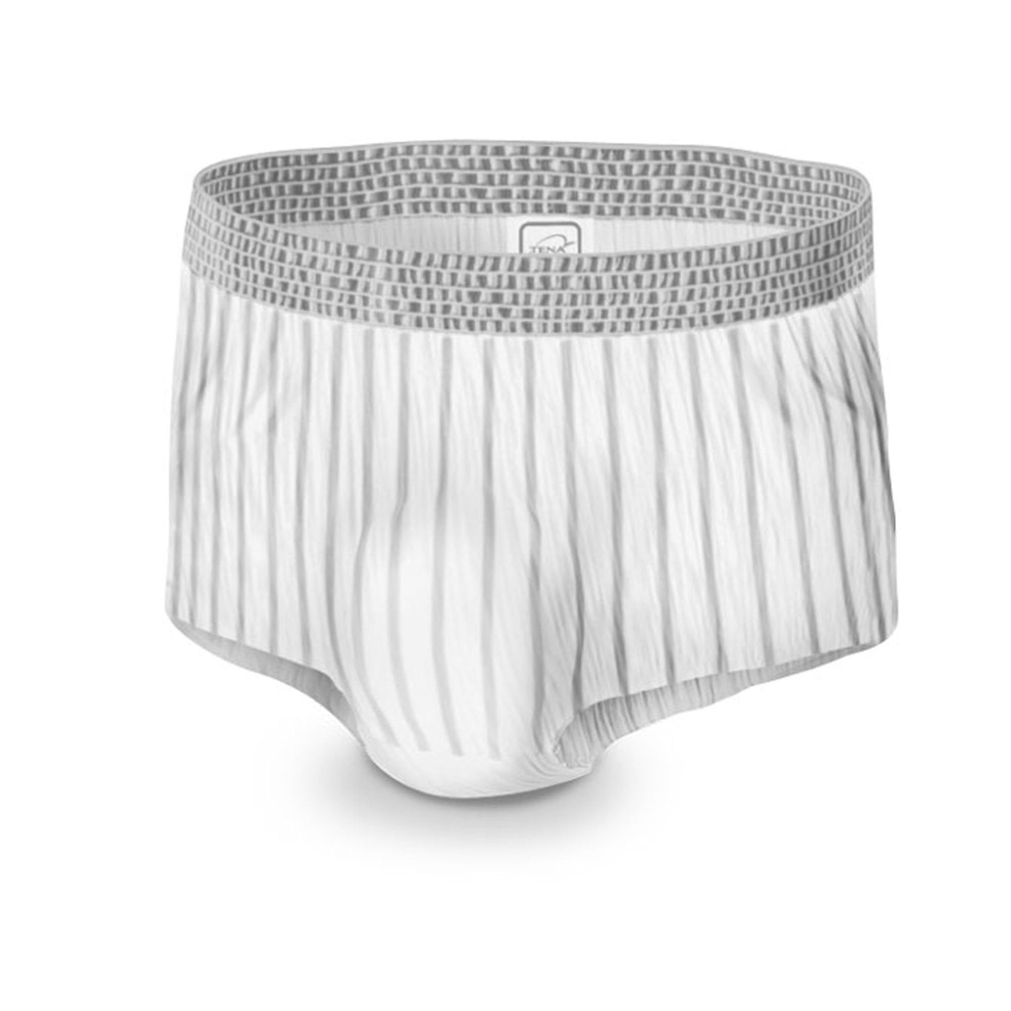 male adult absorbent underwear tena men super plus pull on with tear away seams large x large disposable heavy absorbency packaging type case