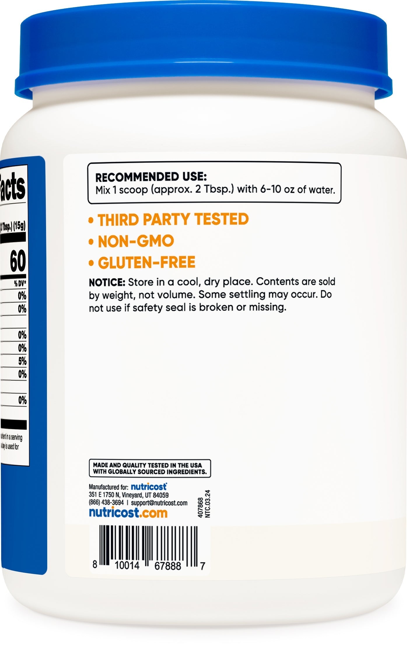 Maltodextrin Powder Supplement 2LBS, Gluten Free, Non Gmo and Vegetarian Friendly