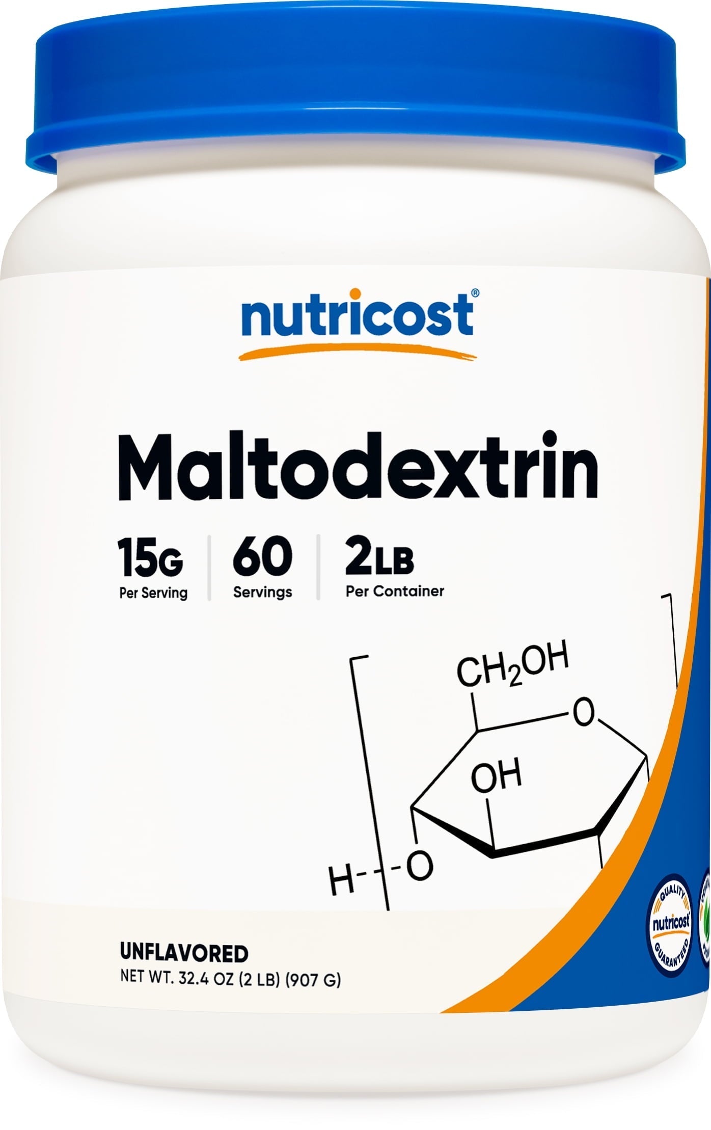 Maltodextrin Powder Supplement 2LBS, Gluten Free, Non Gmo and Vegetarian Friendly
