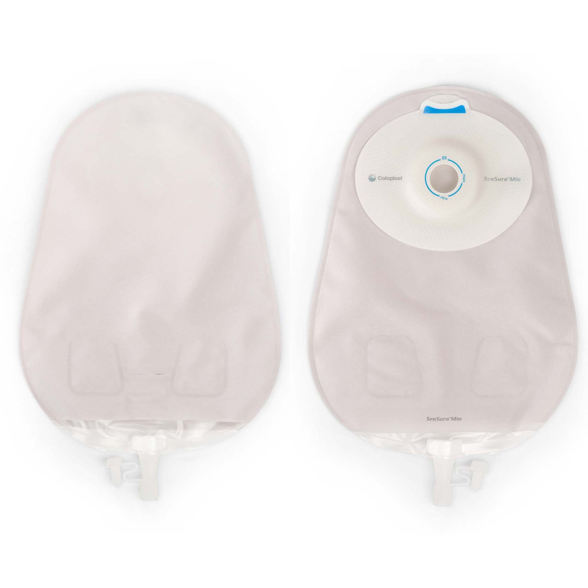 Urostomy Pouch SenSura Mio Convex One-Piece System 10-1/2 Inch Length, Maxi Convex Light, Pre-Cut 1-1/4 Inch Stoma Drainable | 10/Box