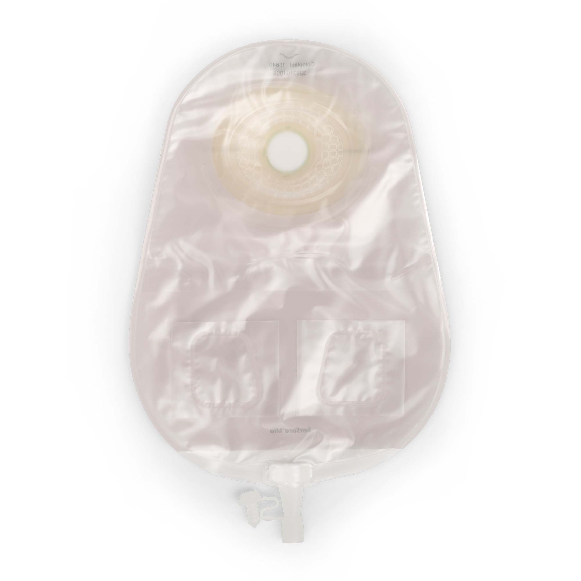Urostomy Pouch SenSura Mio Convex One-Piece System 10-1/2 Inch Length, Maxi Convex Light, Pre-Cut 1-1/8 Inch Stoma Drainable | 10/Box