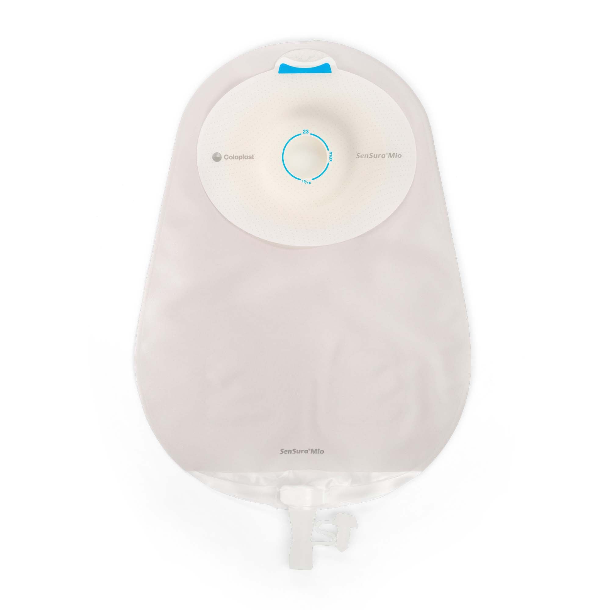 Urostomy Pouch SenSura Mio Convex One-Piece System 10-1/2 Inch Length, Maxi Convex Light, Pre-Cut 1-1/8 Inch Stoma Drainable | 10/Box