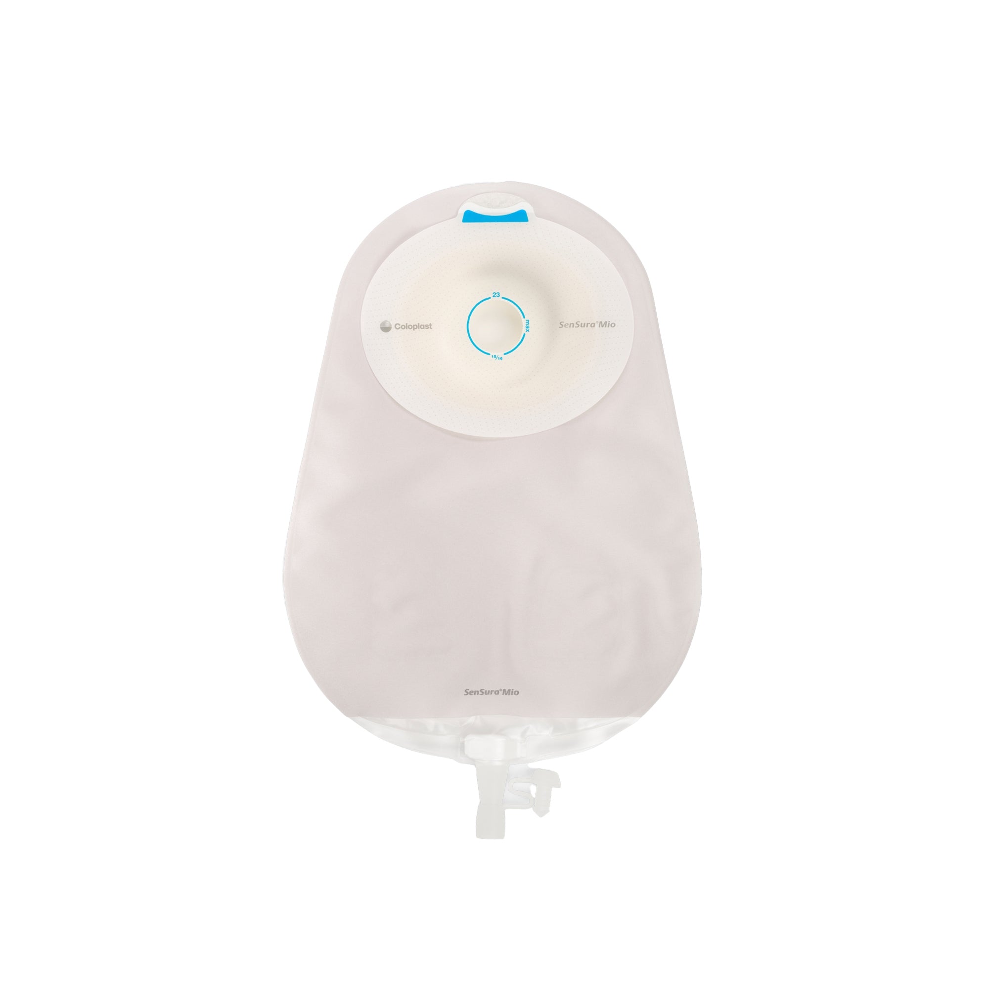Urostomy Pouch SenSura Mio Convex One-Piece System 10-1/2 Inch Length, Maxi Convex Light, Pre-Cut 13/16 Inch Stoma Drainable | 10/Box