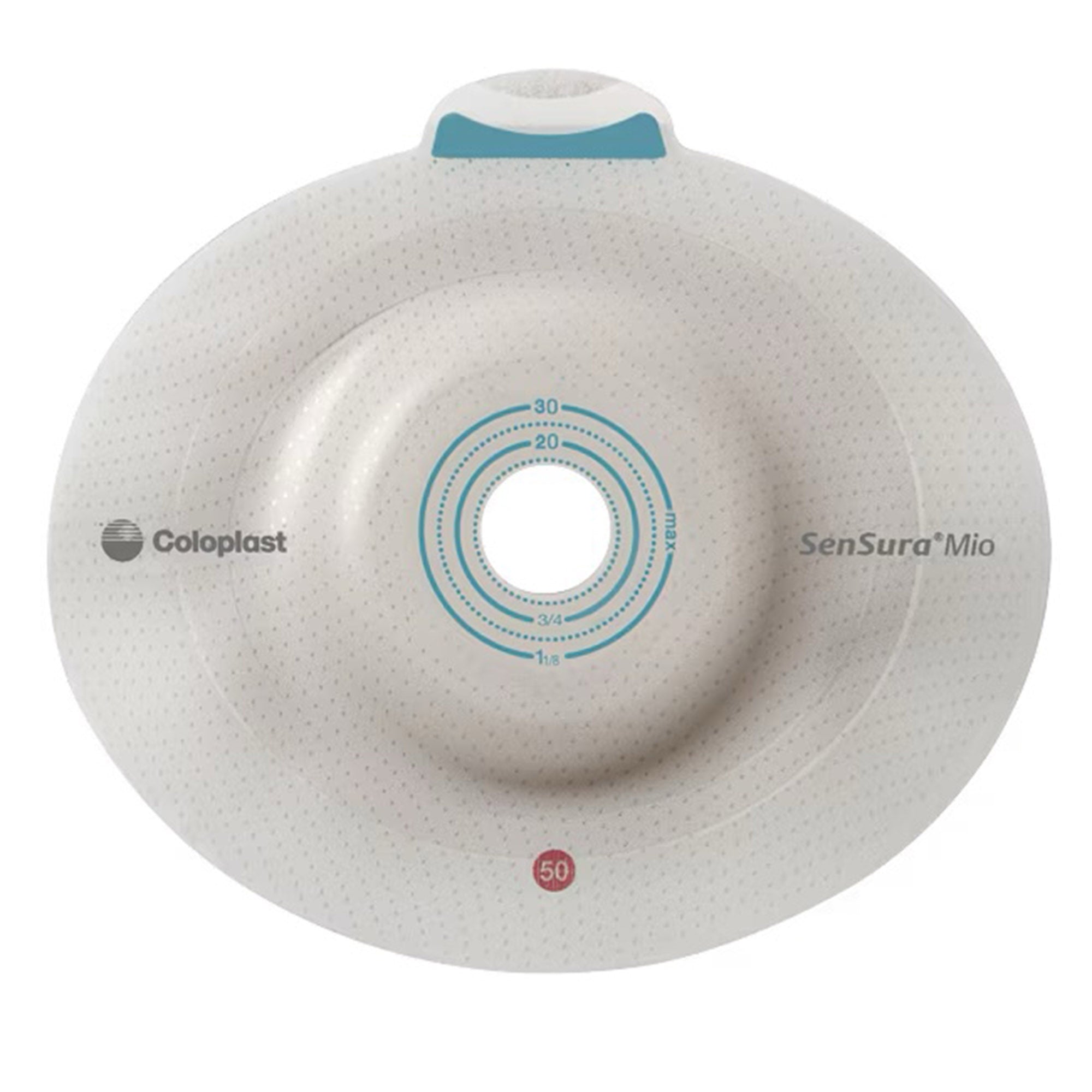 Ostomy Barrier SenSura Mio Click Precut, Extended Wear Elastic Adhesive 60 mm Flange Blue Code System 1-1/4 Inch Opening | 5/Box