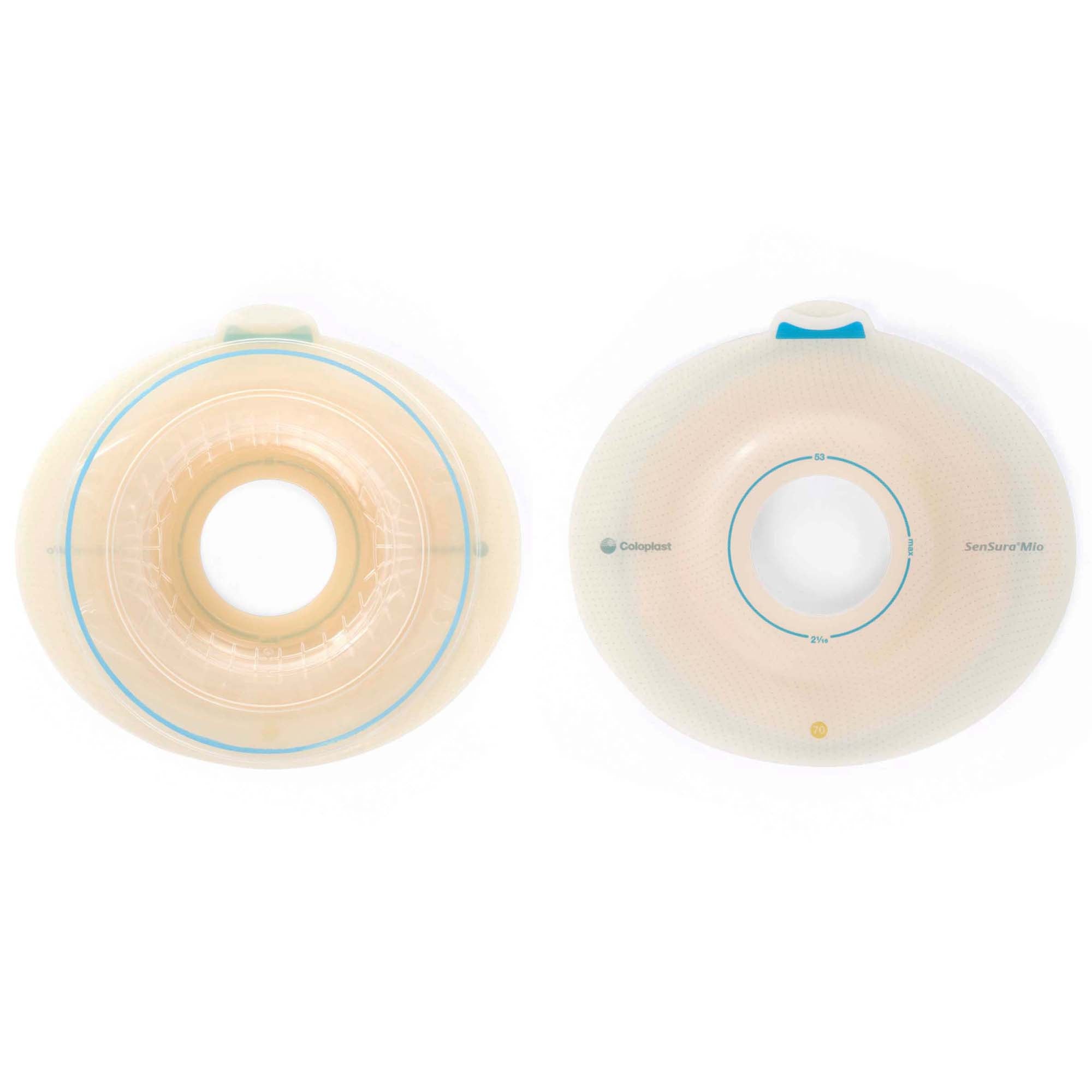 Ostomy Barrier SenSura Mio Flex Precut, Standard Wear Elastic Adhesive 50 mm Flange Red Code System 35 mm Opening | 5/Box