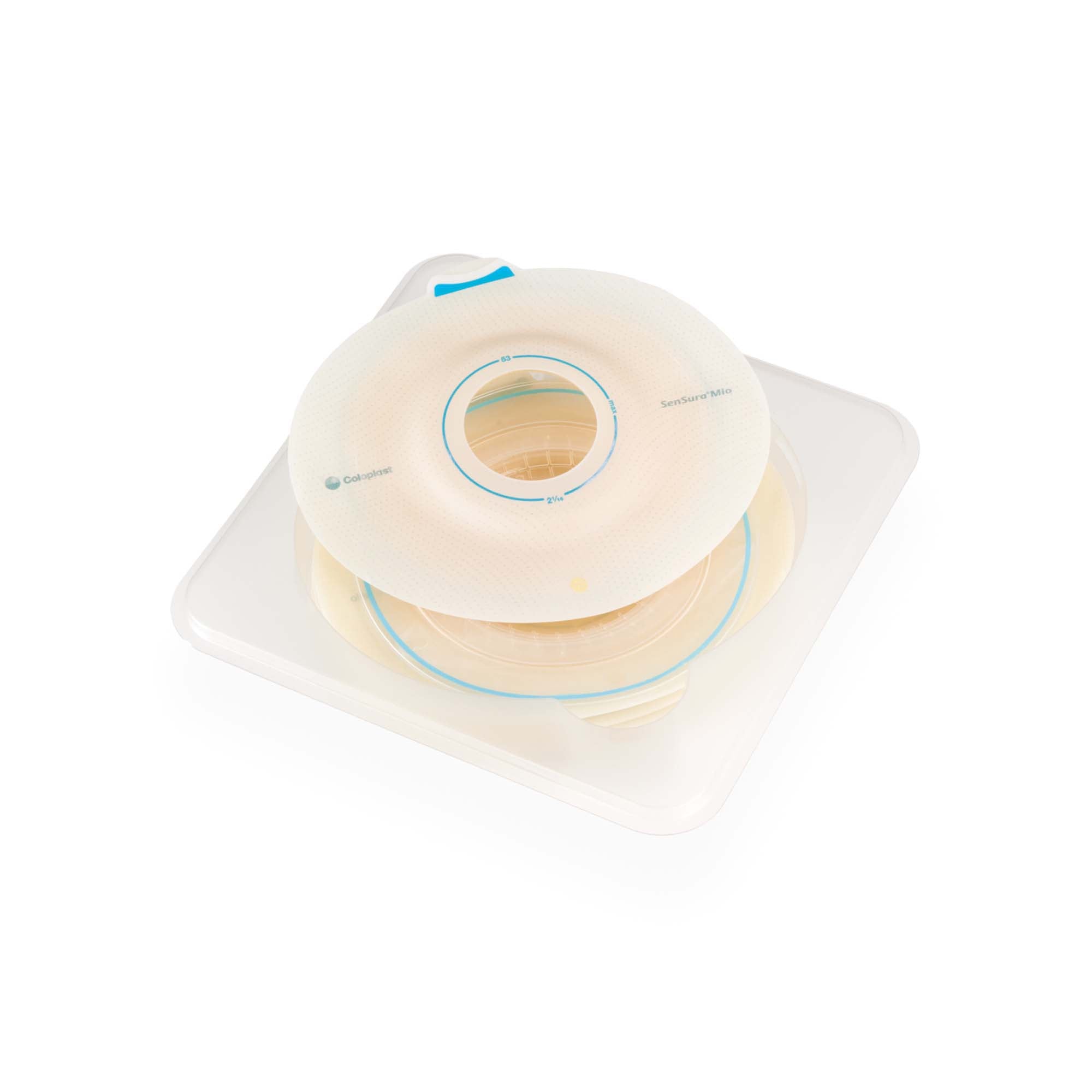 Ostomy Barrier SenSura Mio Flex Precut, Standard Wear Elastic Adhesive 50 mm Flange Red Code System 35 mm Opening | 5/Box