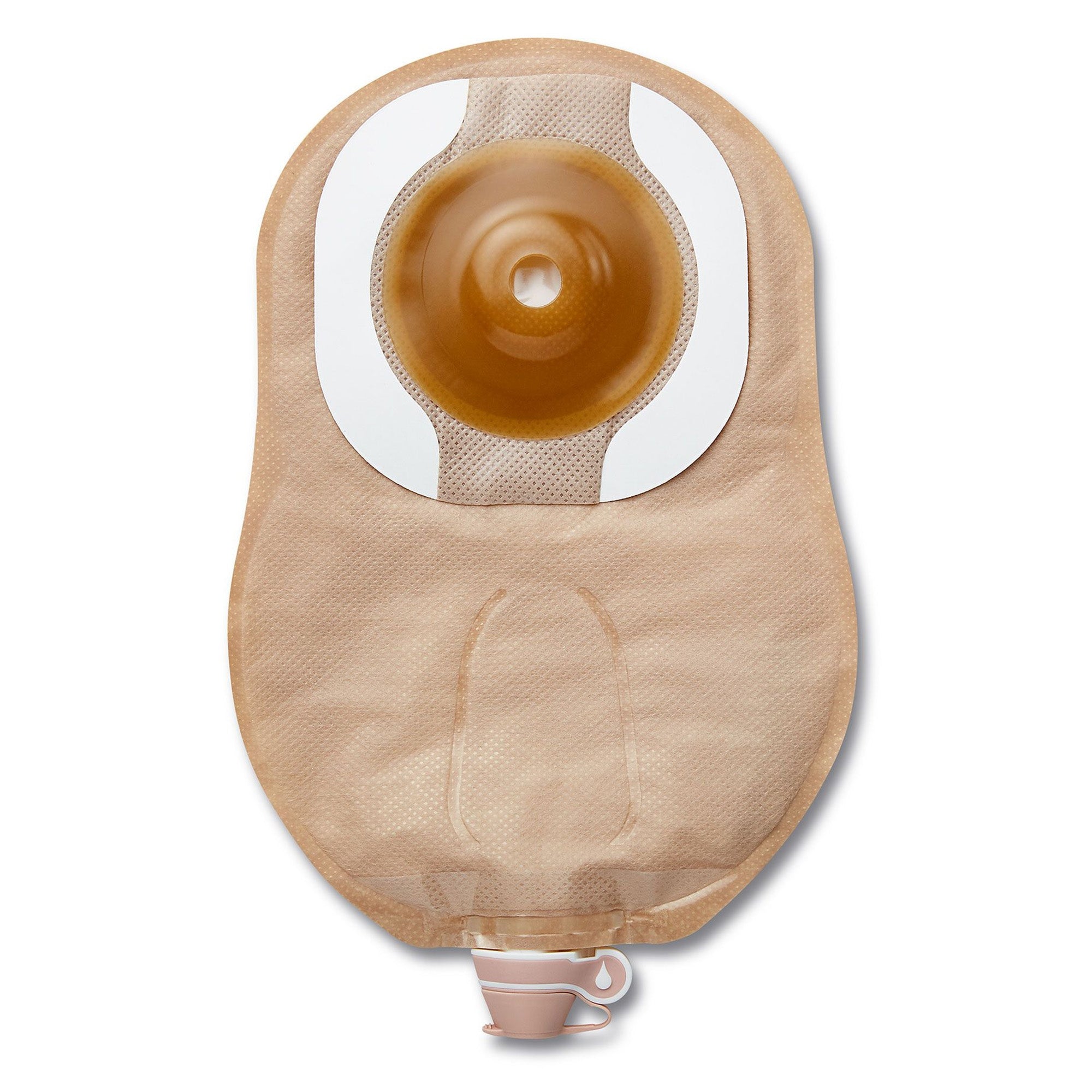Urostomy Pouch Premier One-Piece System 9 Inch Length Convex, Pre-Cut 1 Inch Stoma Drainable | 5/Box