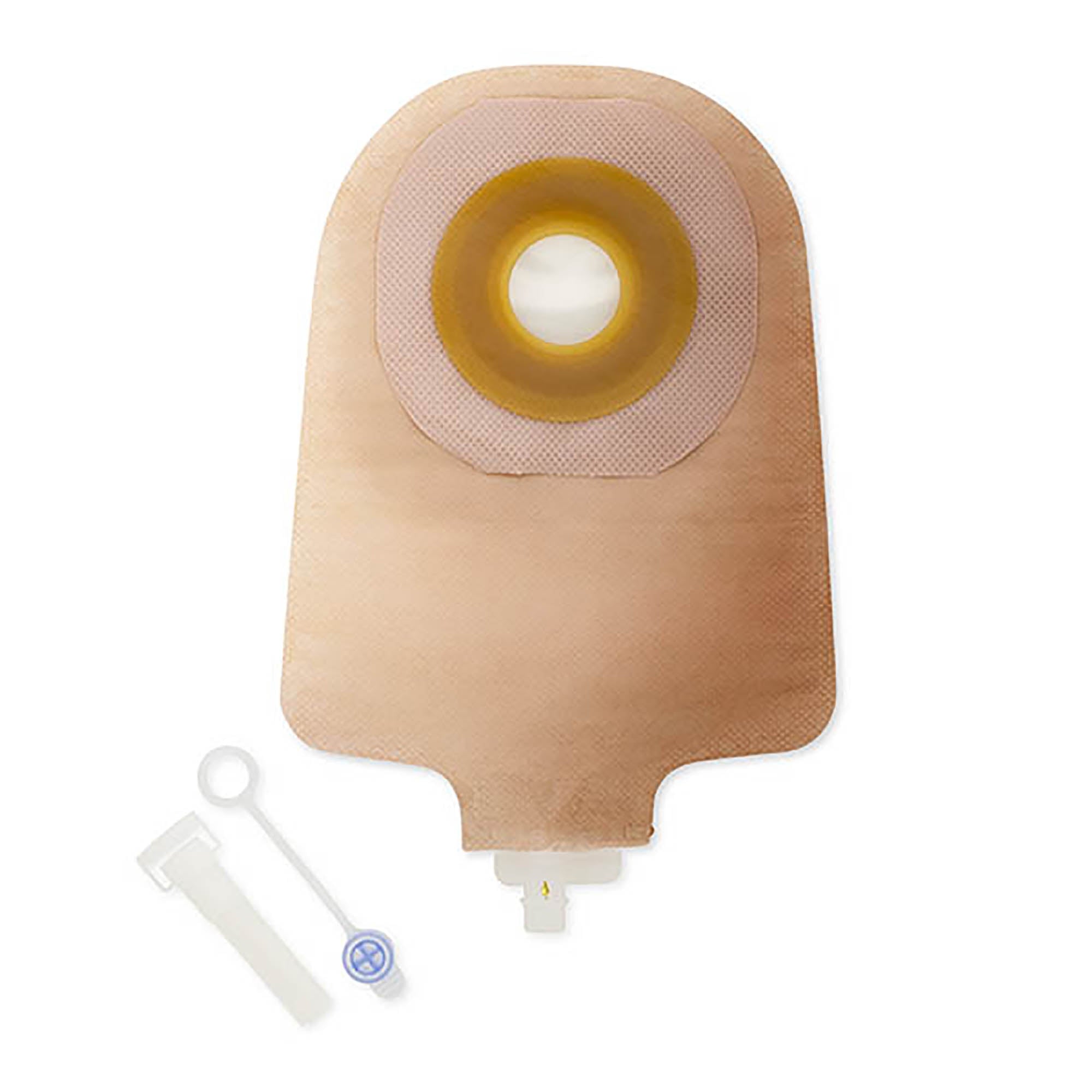 Urostomy Pouch Premier One-Piece System 9 Inch Length Flat, Trim to Fit Up to 2-1/2 Inch Stoma Drainable | 10/Box